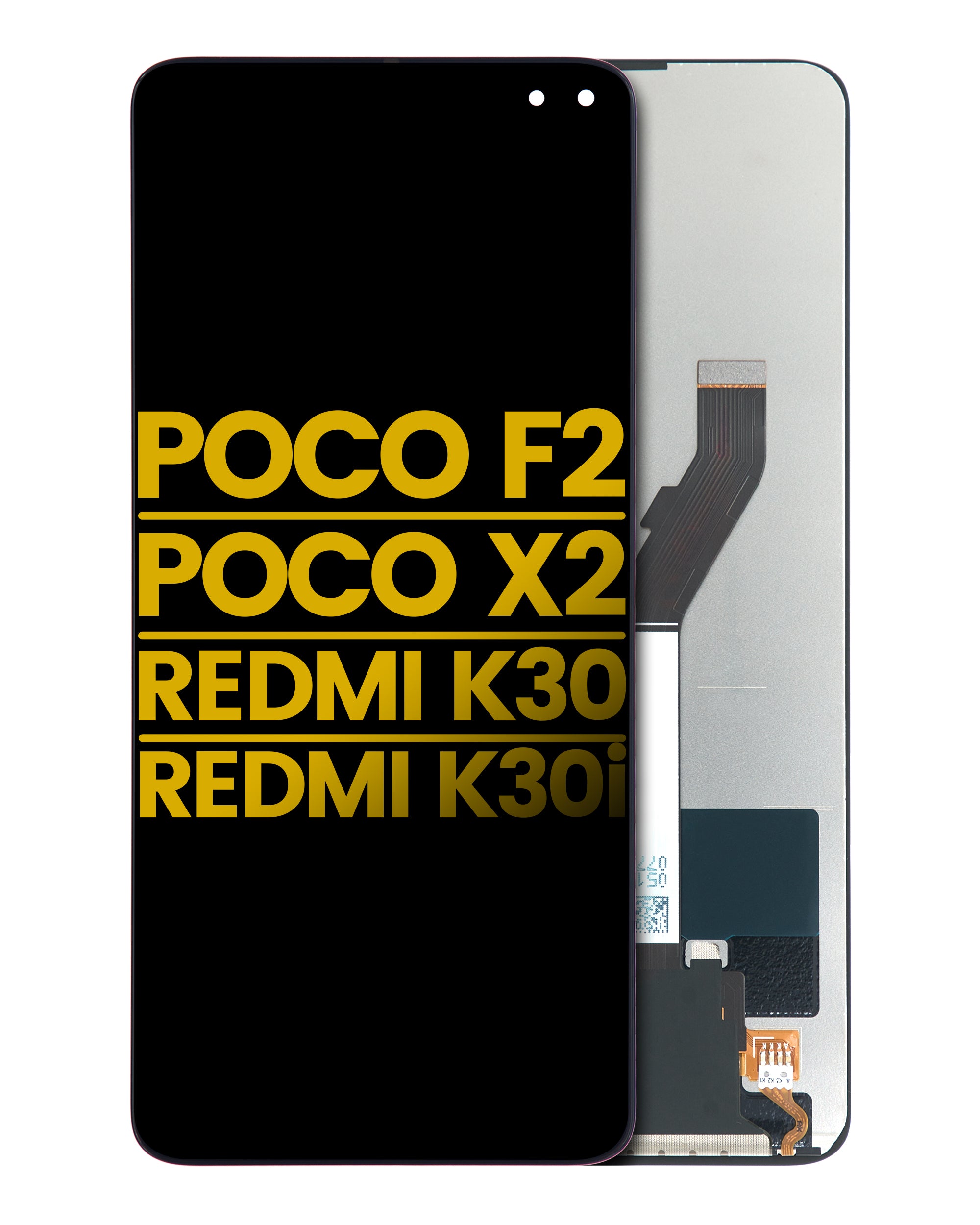LCD Display without Frame for Xiaomi Poco F2 / X2 / Xiaomi Redmi K30 / K30i (Refurbished) (All Colors)