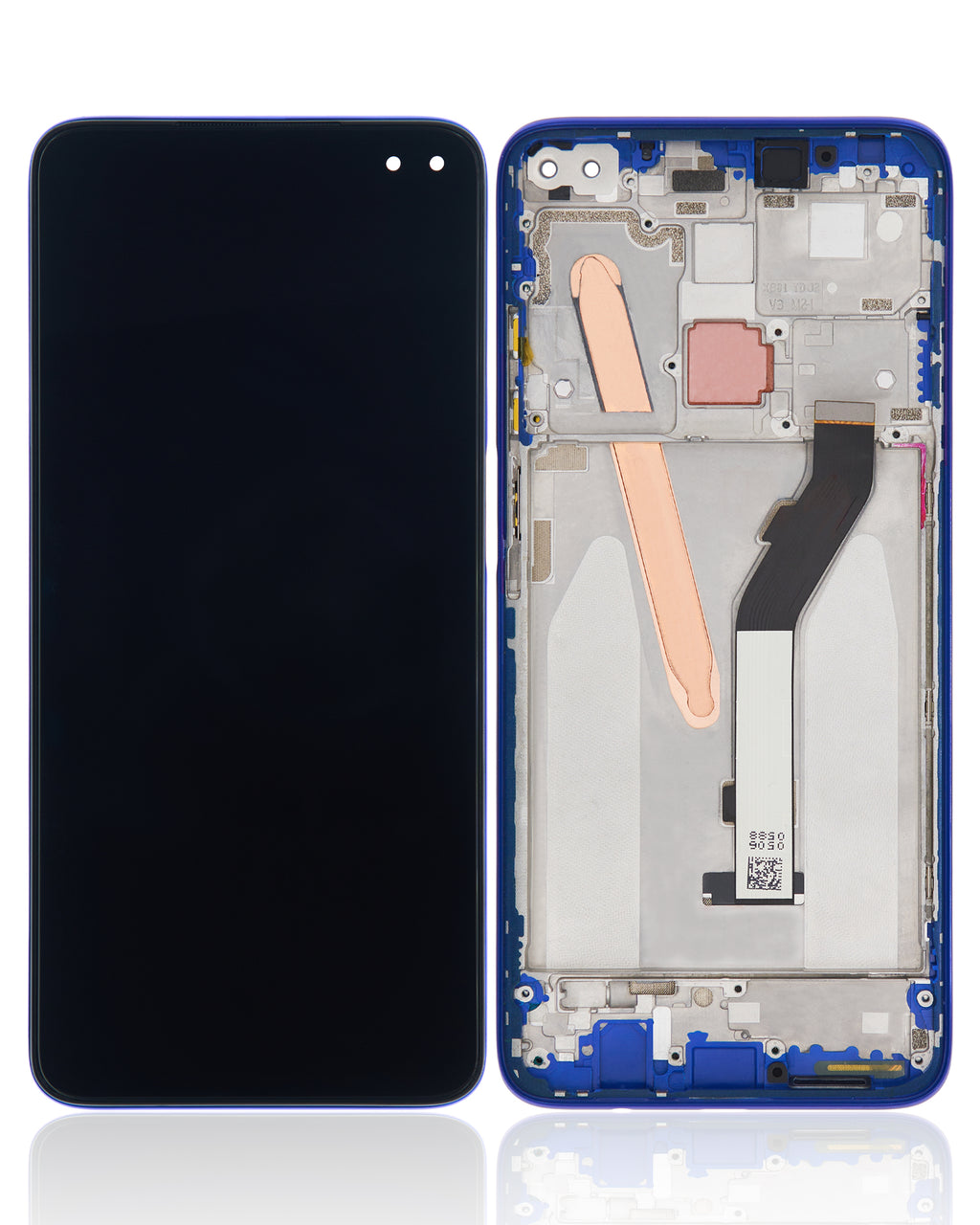 LCD Display with Frame for Xiaomi Redmi K30 5G (Refurbished) (Blue)