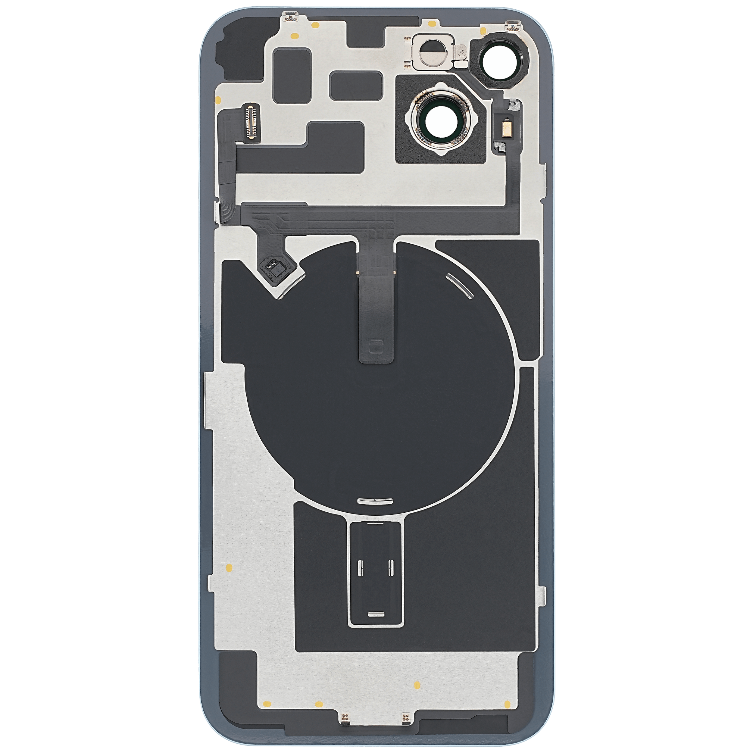 Backcover mit Stahlplatte mit Wireless NFC & MagSafe Magnet Pre-Installed für iPhone 14 Plus (gebrauchter OEM-Ausbau, Qualität A (Blau)