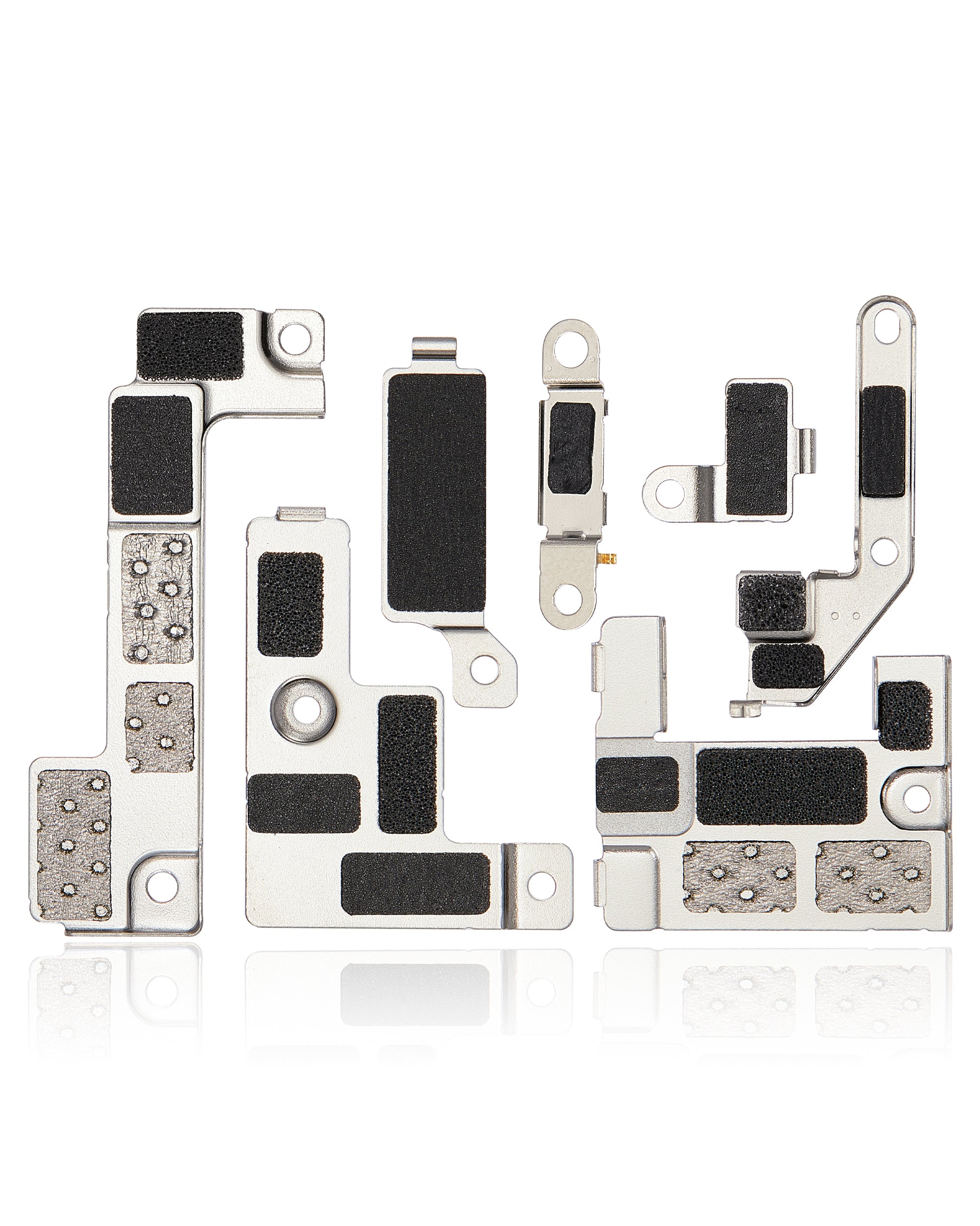 Kleiner Metallhalter und Schrauben (auf dem Motherboard) für iPhone 14 Plus