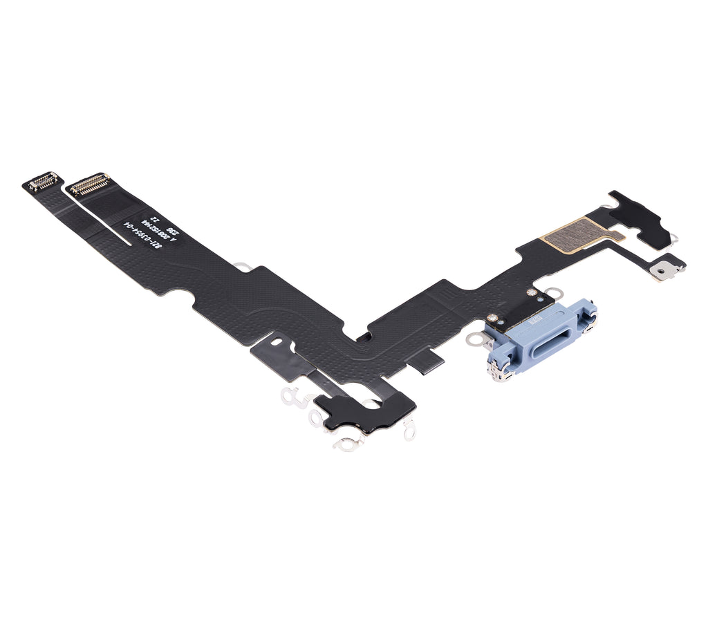 Charging Port Flex Cable for iPhone 14 Plus (Premium) (Blue)
