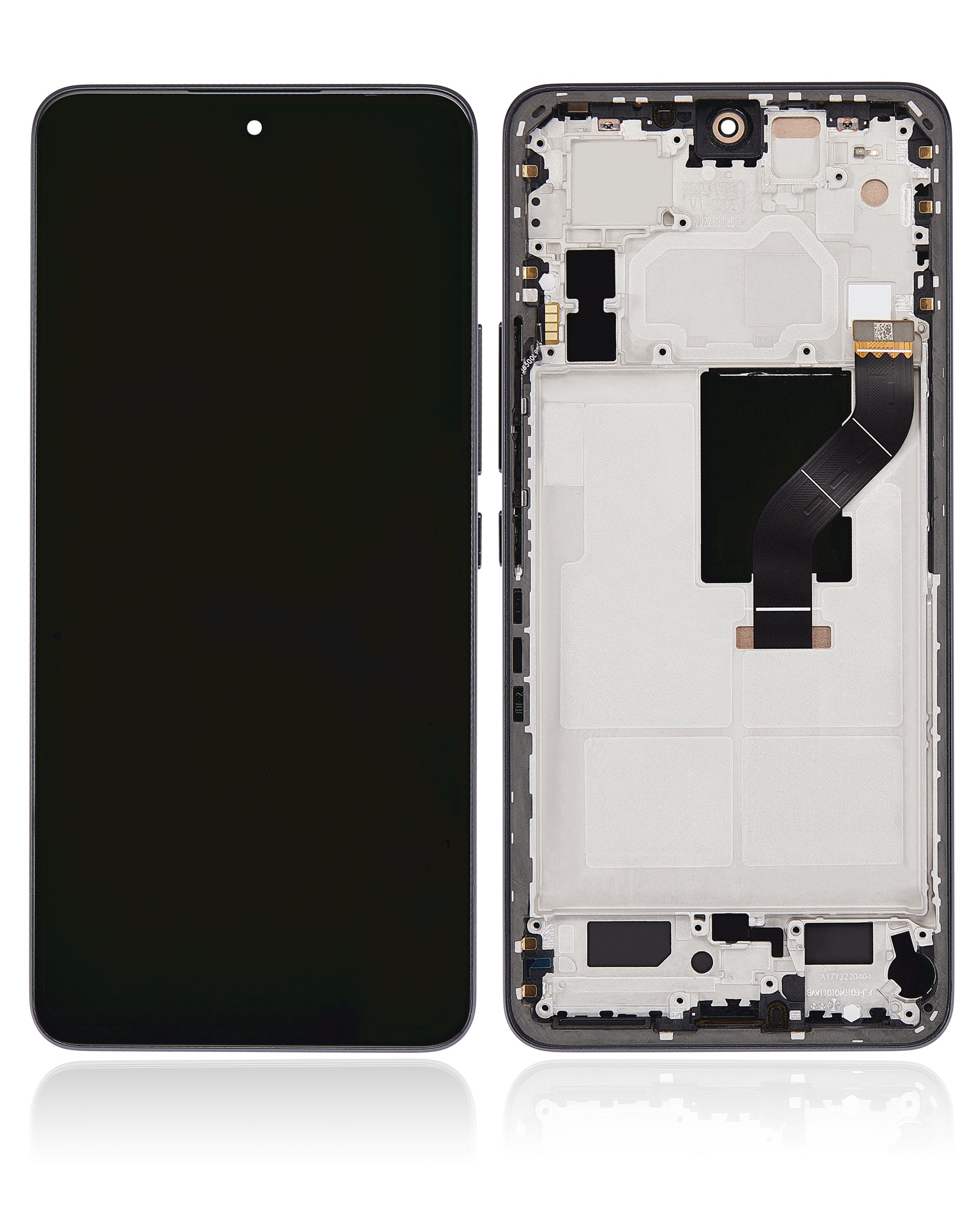 OLED-Display mit Rahmen für Xiaomi 12 Lite (Refurbished) (Schwarz)