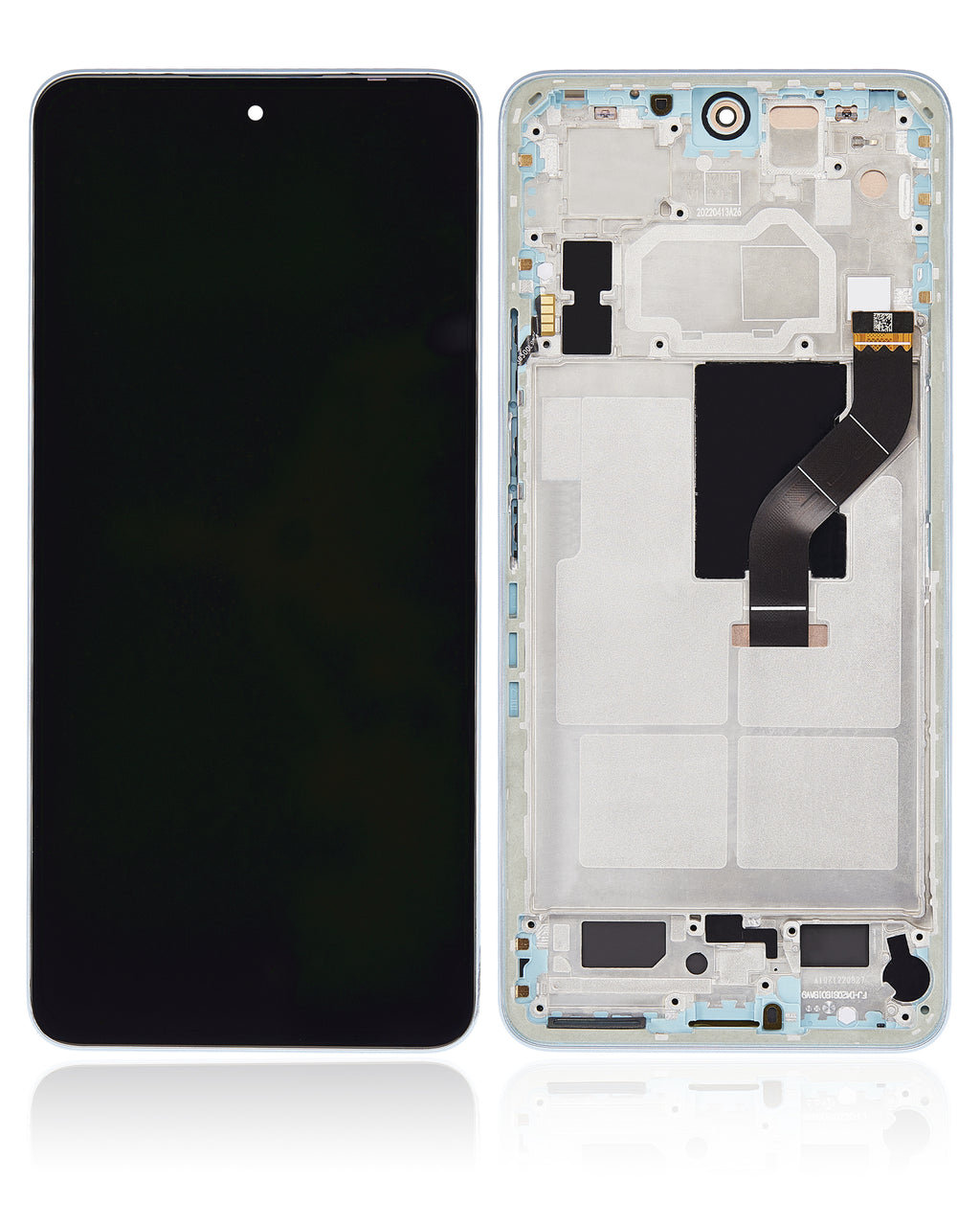OLED Display with Frame for Xiaomi 12 Lite (Refurbished) (Lite Green)