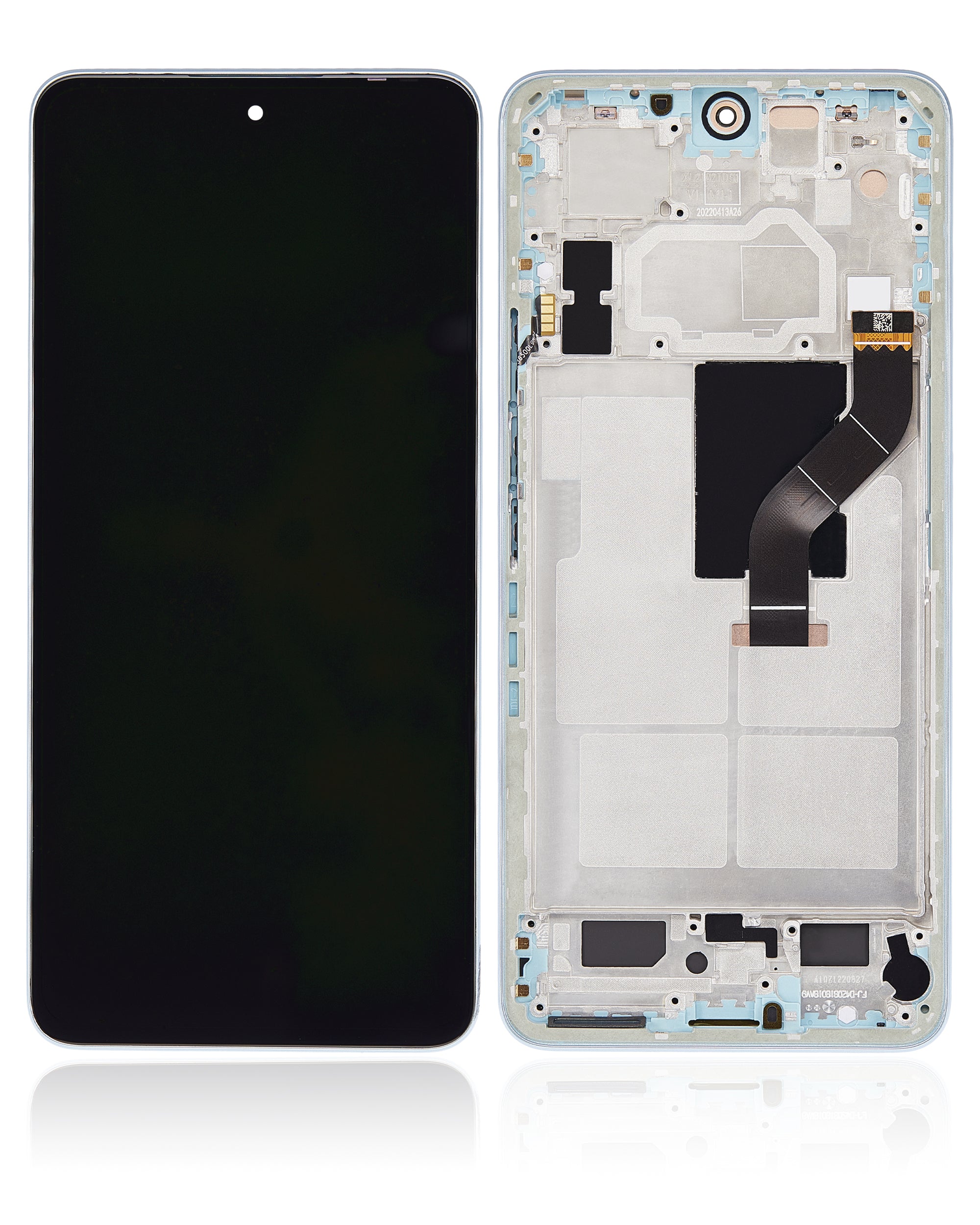 OLED Display with Frame for Xiaomi 12 Lite (Refurbished) (Lite Green)