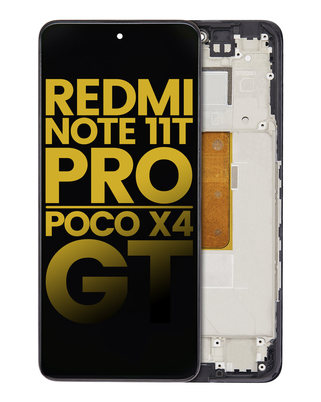 LCD Display with Frame for Xiaomi Redmi Note 11T Pro / Xiaomi Poco X4 GT (Refurbished) (All Colors)