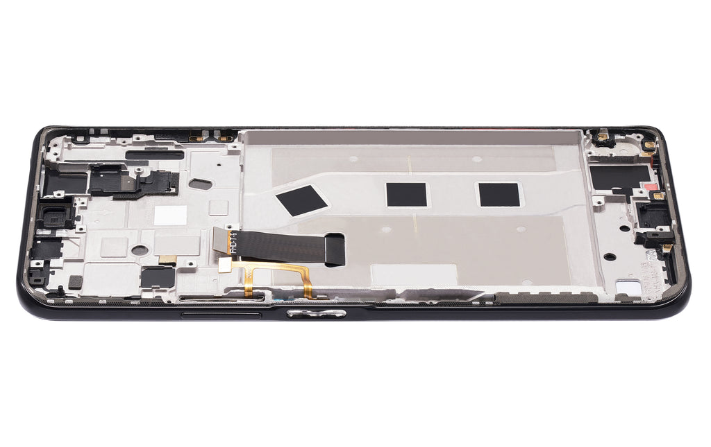 LCD-Display mit Rahmen für Honor X10 5G (Refurbished, Schwarz)