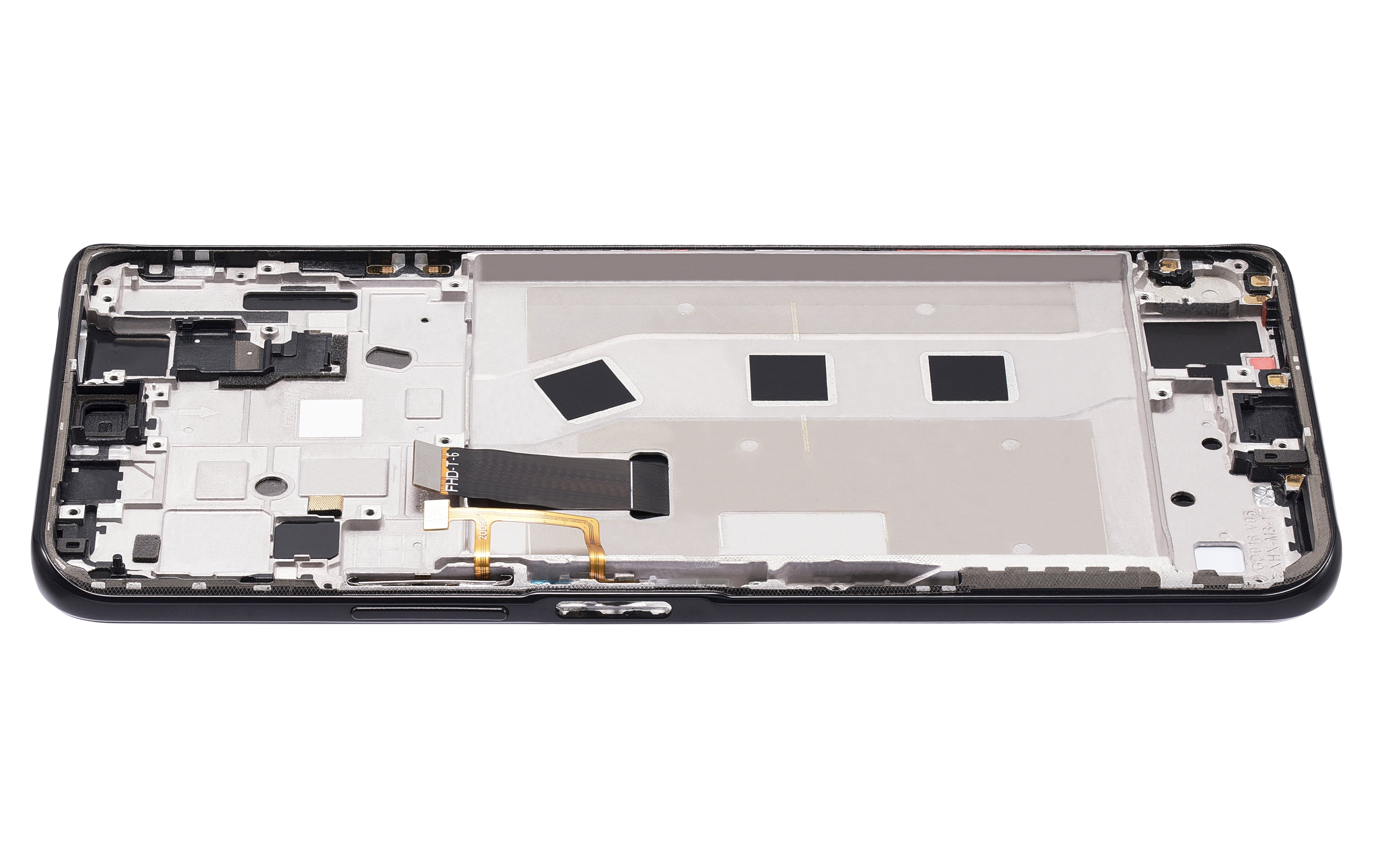 LCD-Display mit Rahmen für Honor X10 5G (Refurbished, Schwarz)