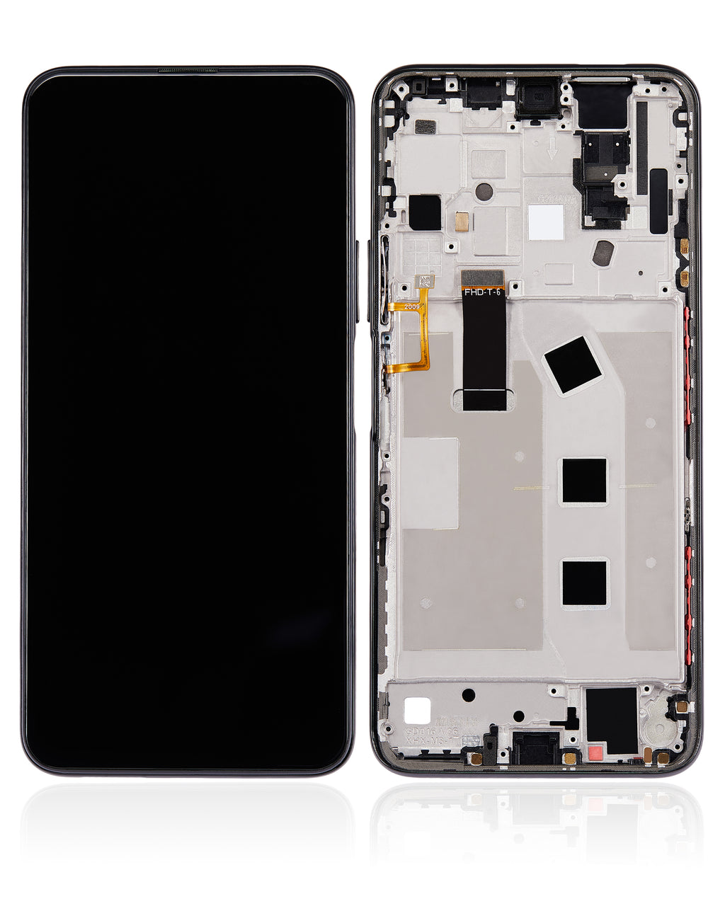 LCD-Display mit Rahmen für Honor X10 5G (Refurbished, Schwarz)