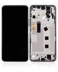 LCD-Display mit Rahmen für Honor X10 5G (Refurbished, Schwarz)