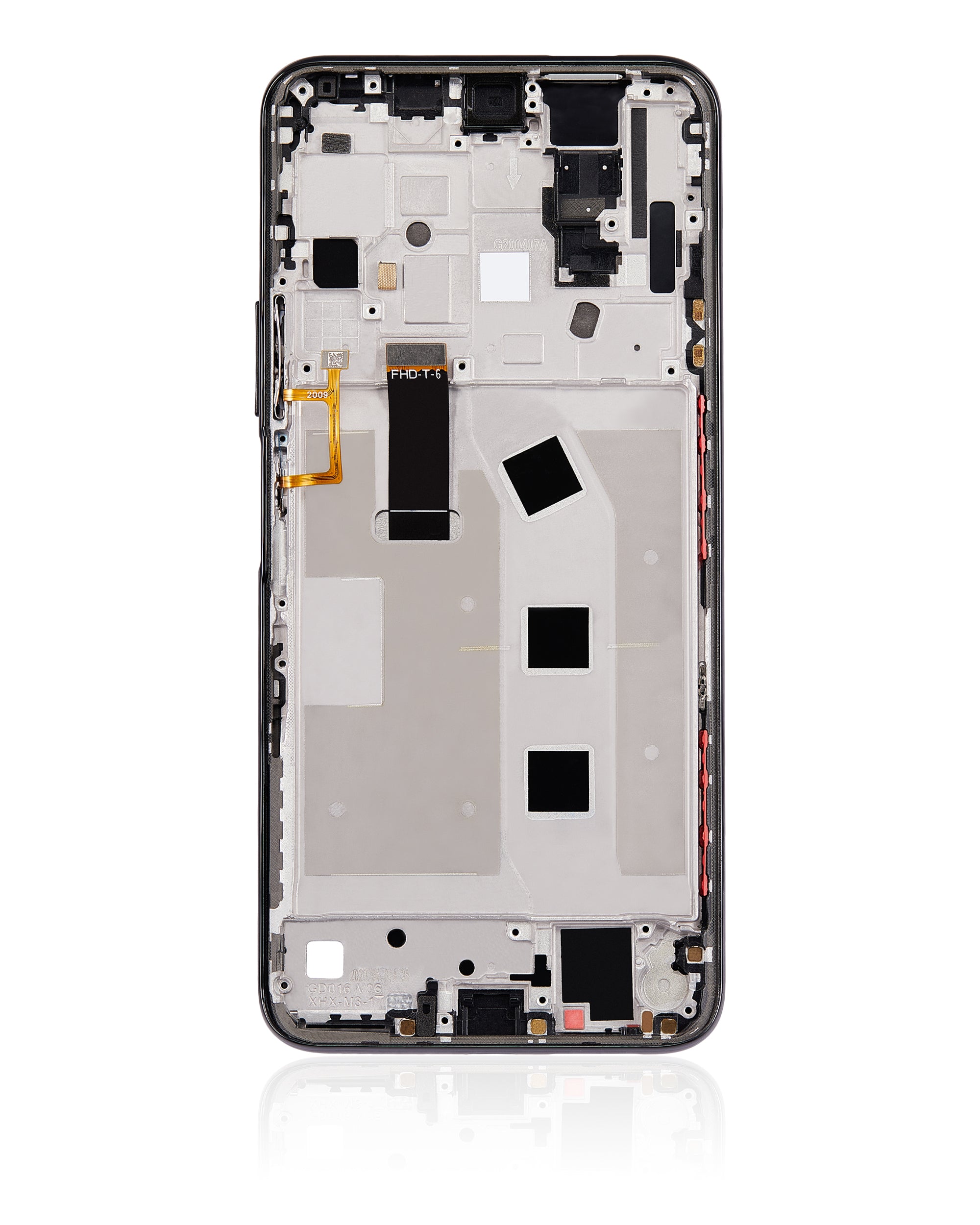 LCD-Display mit Rahmen für Honor X10 5G (Refurbished, Schwarz)