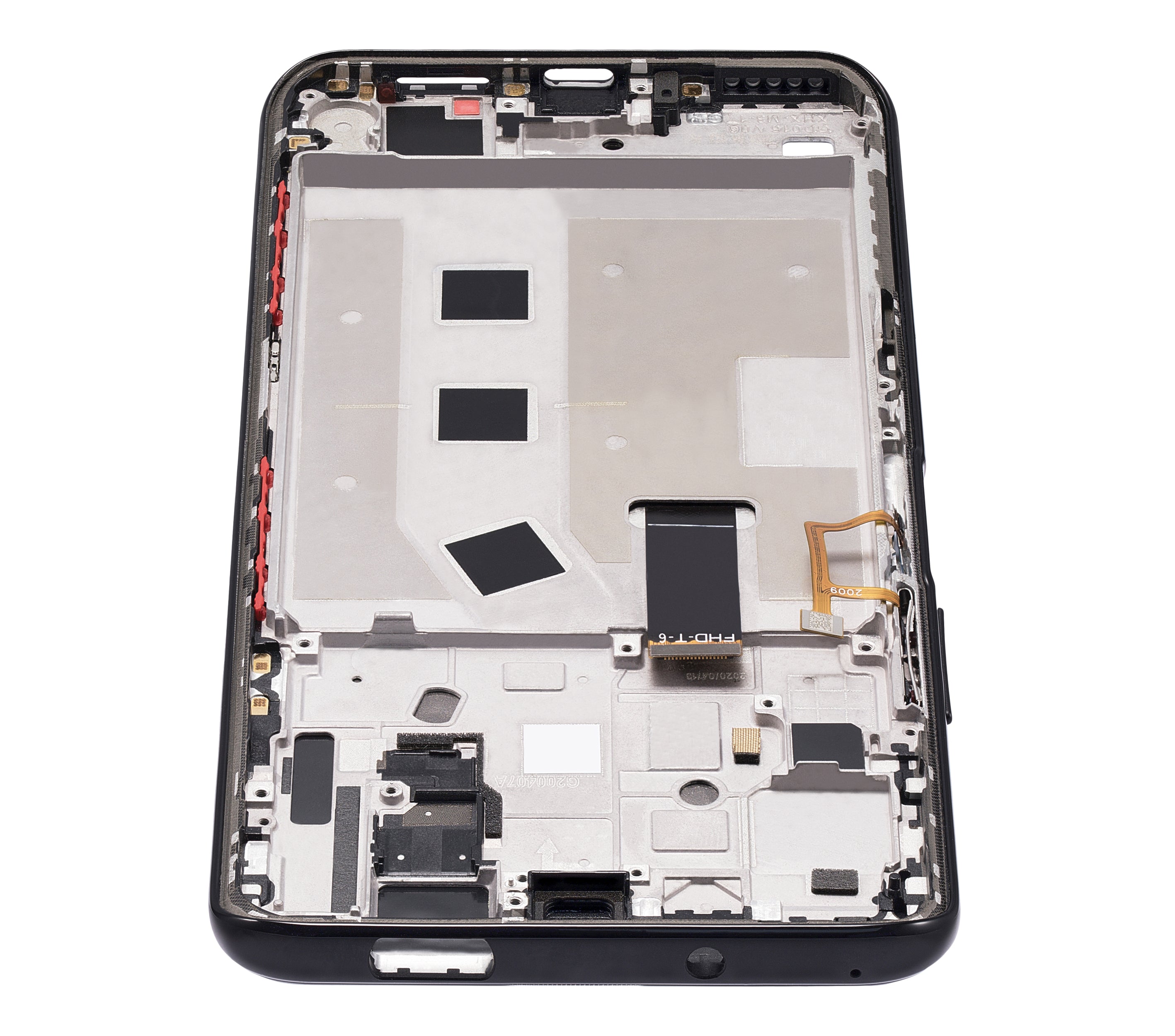 LCD-Display mit Rahmen für Honor X10 5G (Refurbished, Schwarz)