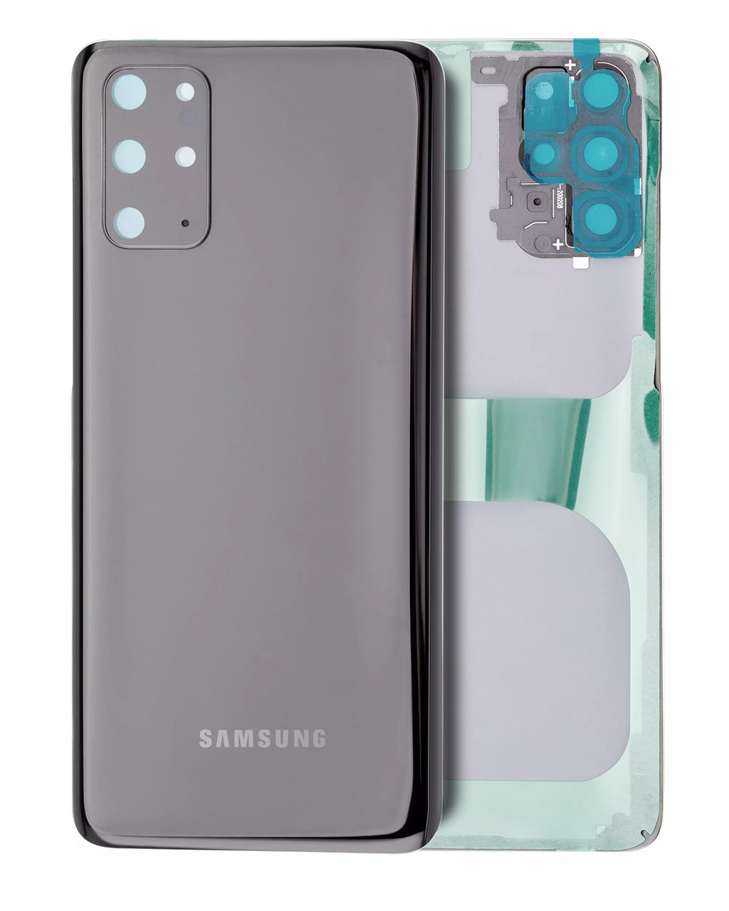 Back Cover with Camera Lens for Samsung Galaxy S20 Plus (Service Pack) (Cosmic Black)