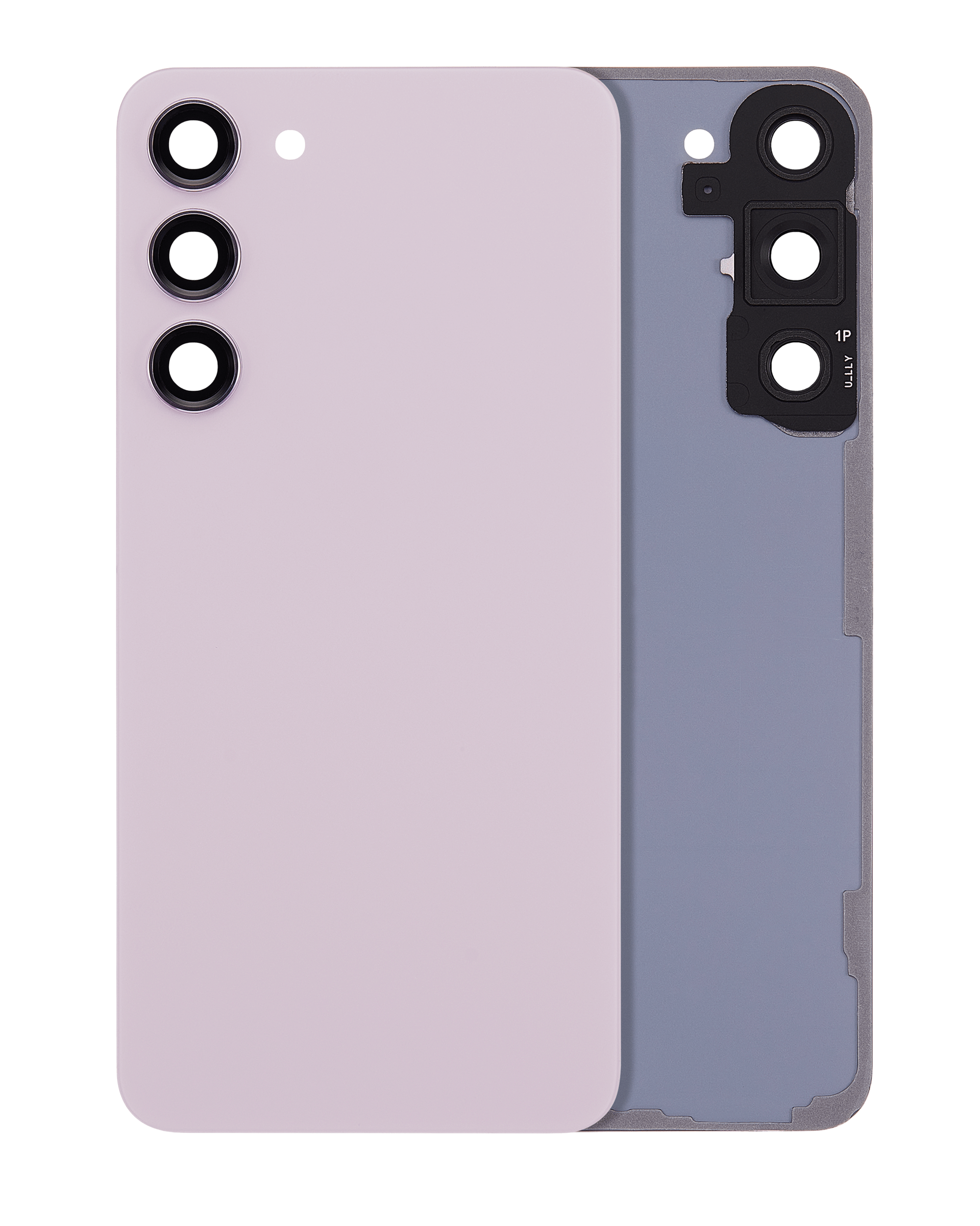 Backcover m. Kameraobj. f. Samsung Galaxy S23+, ohne Logo, Aftermkt Plus, Lavend