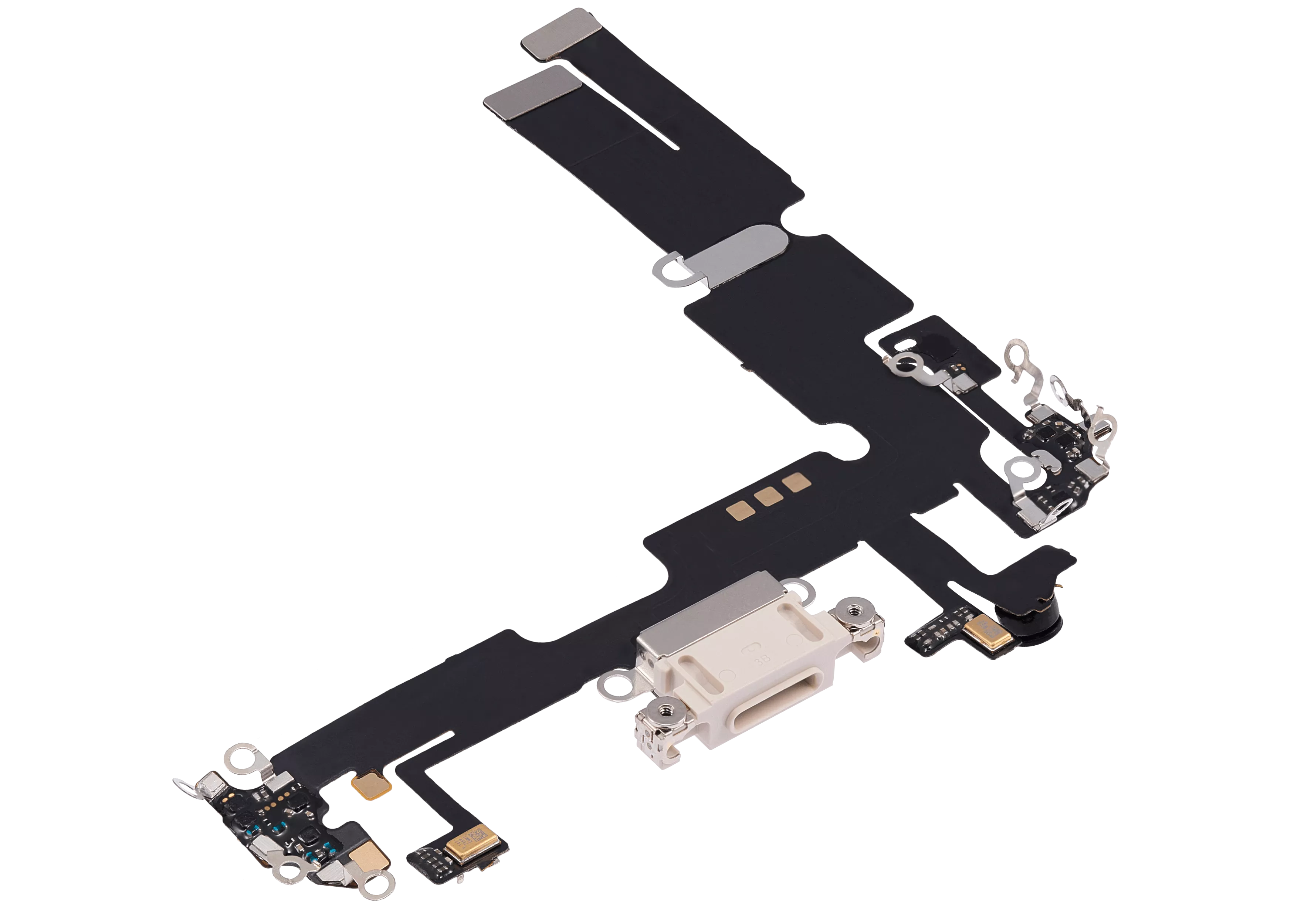 Charging Port Flex Cable for iPhone 14 Plus (Aftermarket Plus) (Starlight)