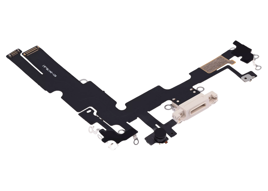 Charging Port Flex Cable for iPhone 14 Plus (Aftermarket Plus) (Starlight)