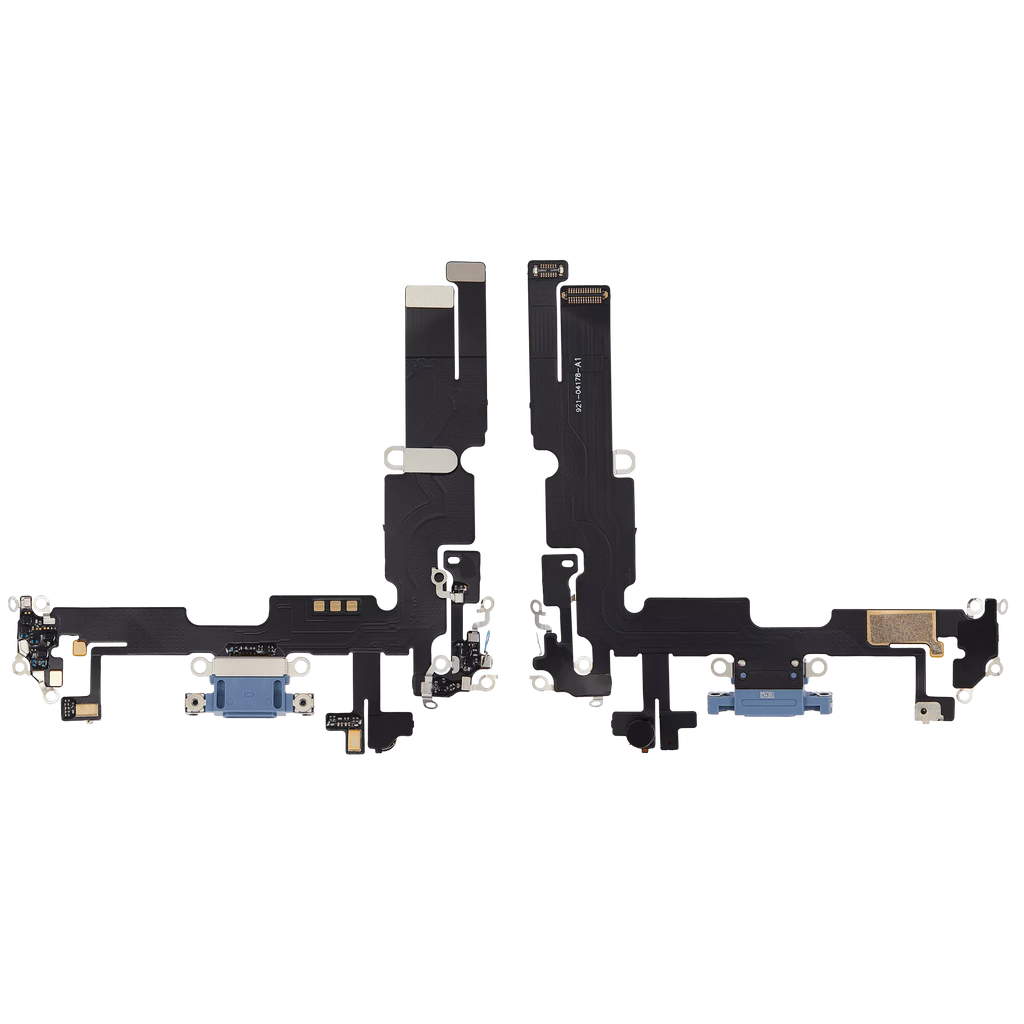 Charging Port Flex Cable for iPhone 14 Plus (Aftermarket Plus) (Blue)