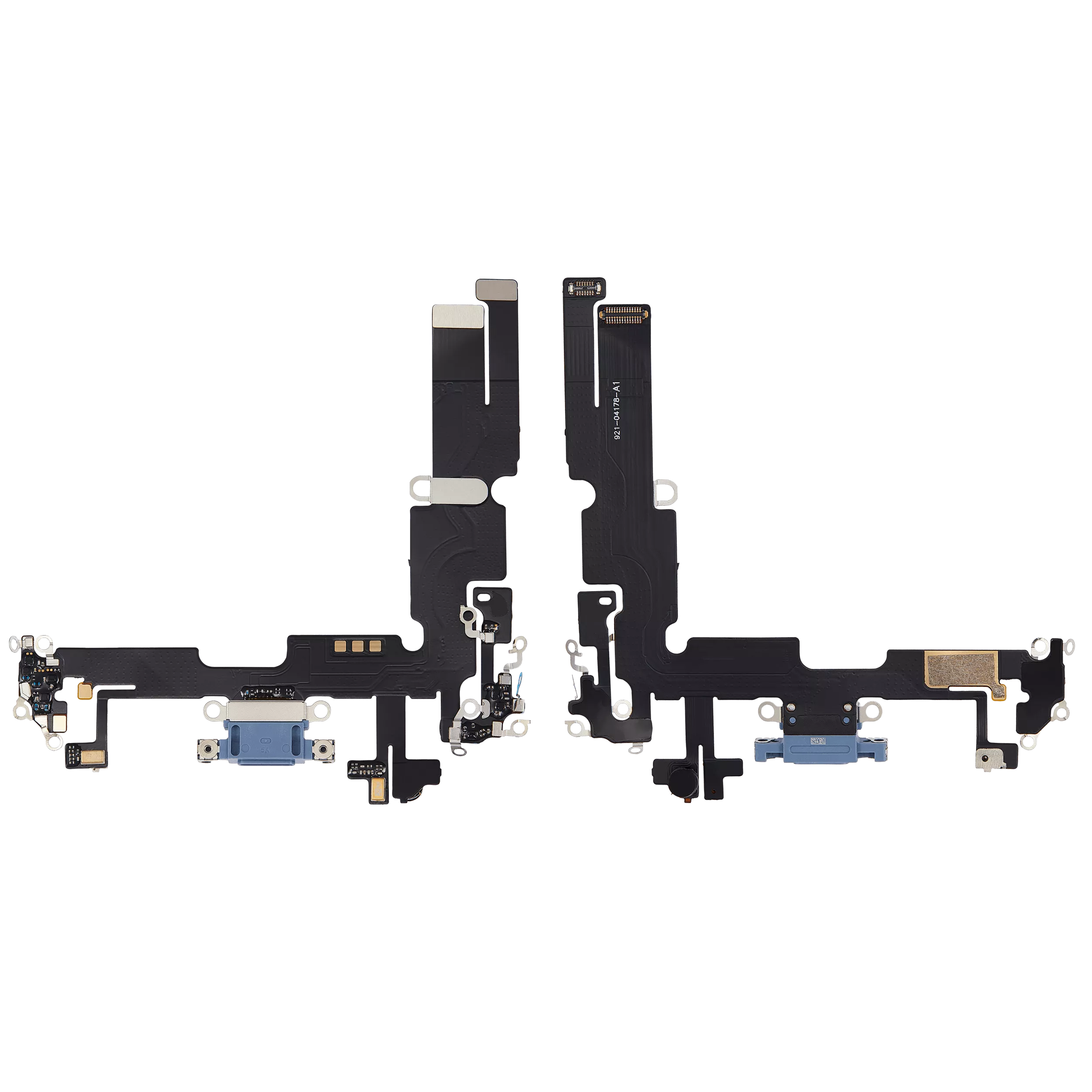 Charging Port Flex Cable for iPhone 14 Plus (Aftermarket Plus) (Blue)
