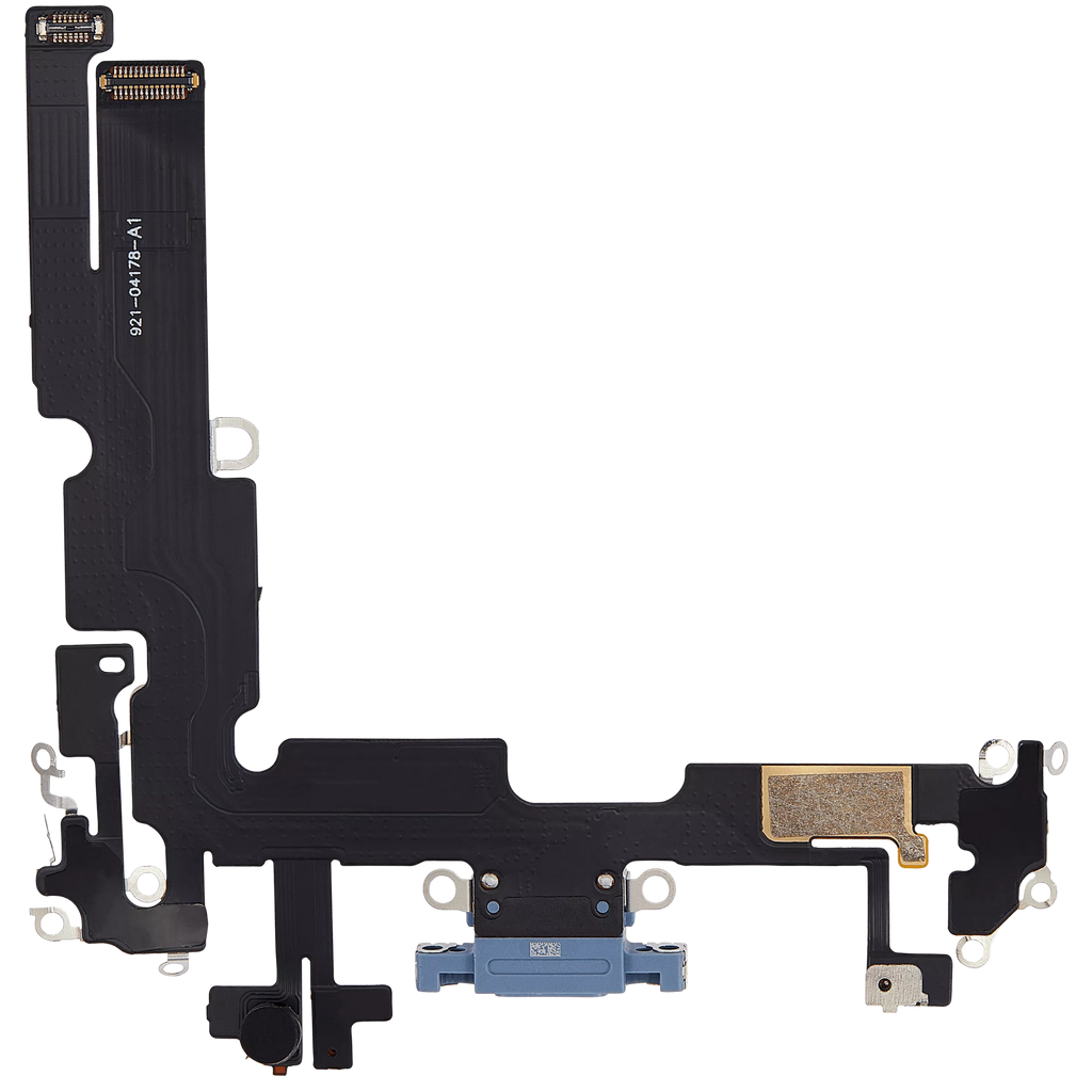 Charging Port Flex Cable for iPhone 14 Plus (Aftermarket Plus) (Blue)