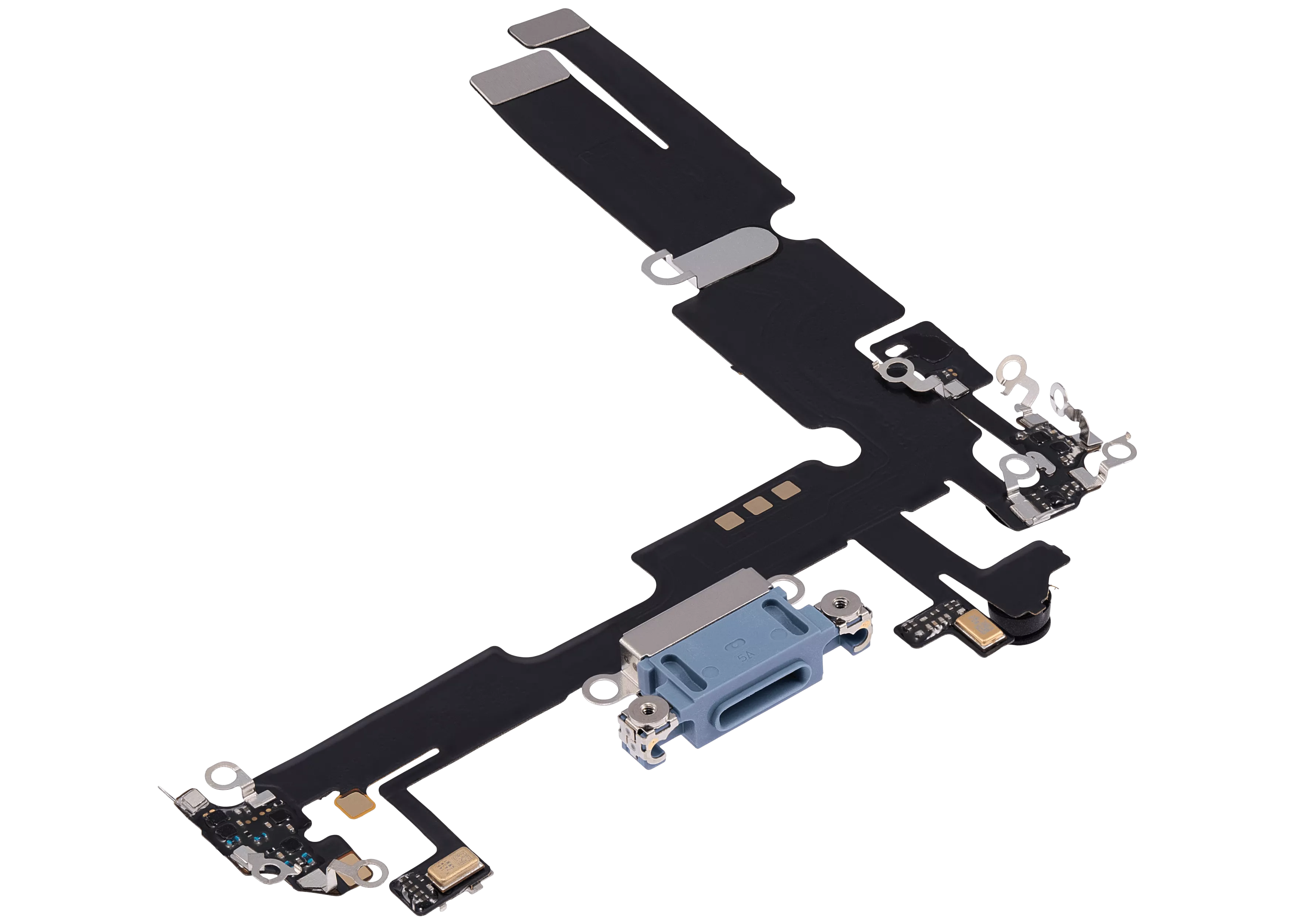 Charging Port Flex Cable for iPhone 14 Plus (Aftermarket Plus) (Blue)
