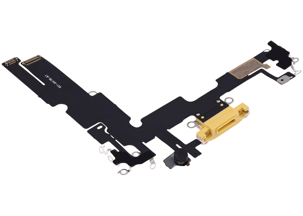 Charging Port Flex Cable for iPhone 14 Plus (Aftermarket Plus) (Yellow)