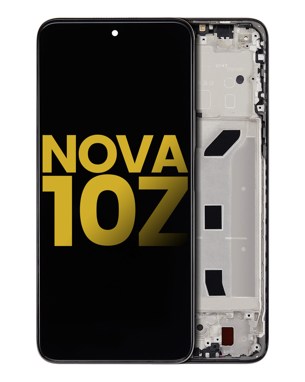 LCD Display with Frame for Huawei Nova 10Z (Refurbished) (Black)