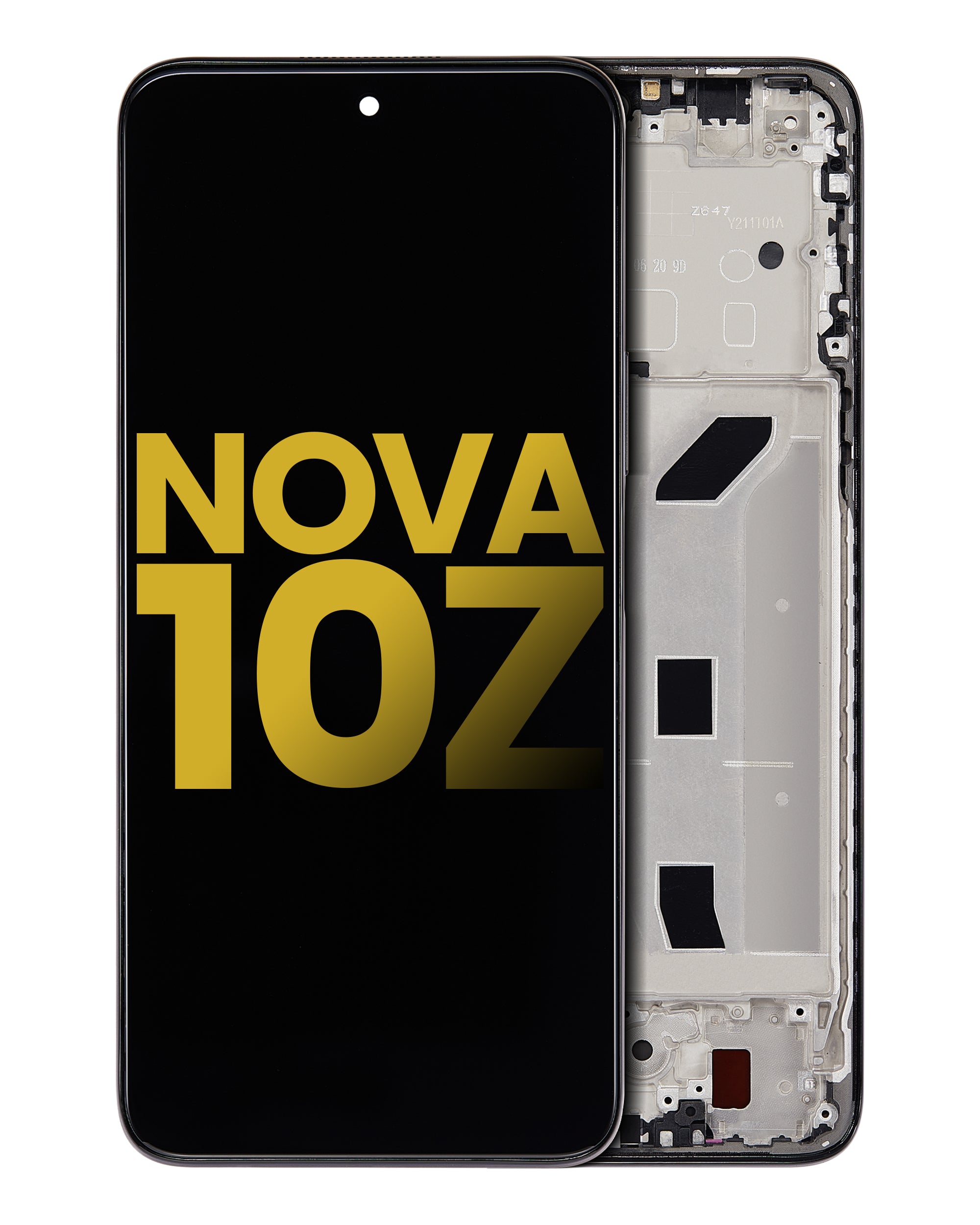 LCD Display with Frame for Huawei Nova 10Z (Refurbished) (Black)