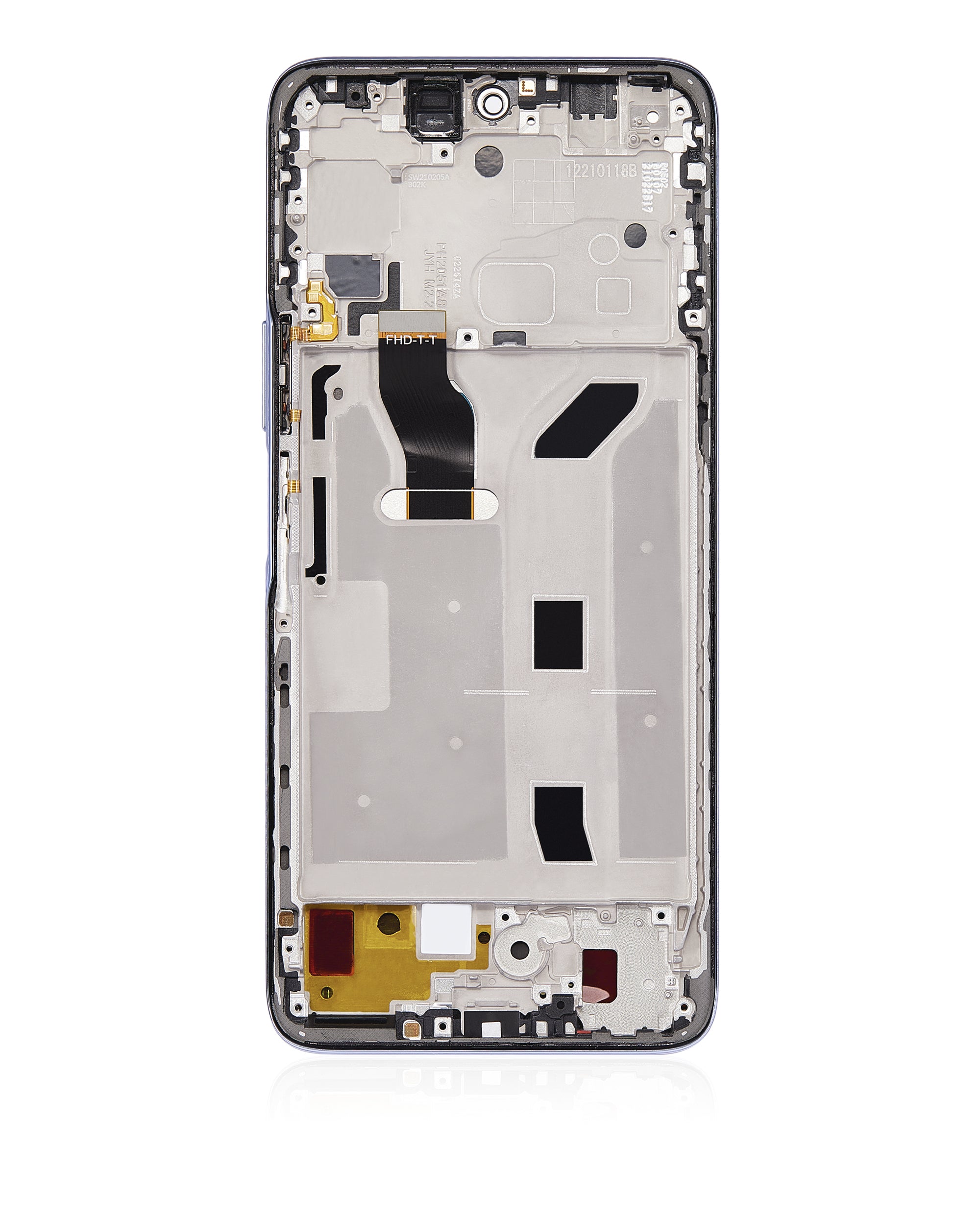 LCD-Display mit Rahmen für Huawei Nova 10z (Refurbished) (Silber)