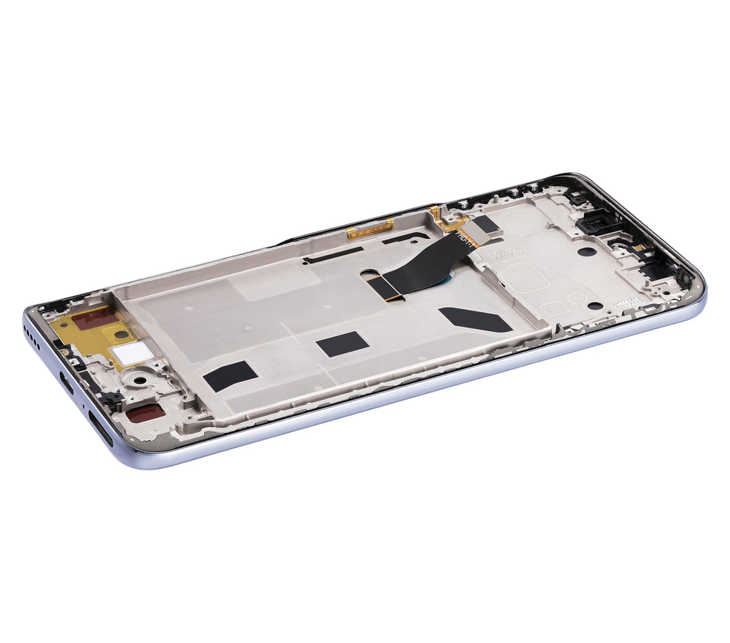 LCD-Display mit Rahmen für Huawei Nova 10z (Refurbished) (Silber)