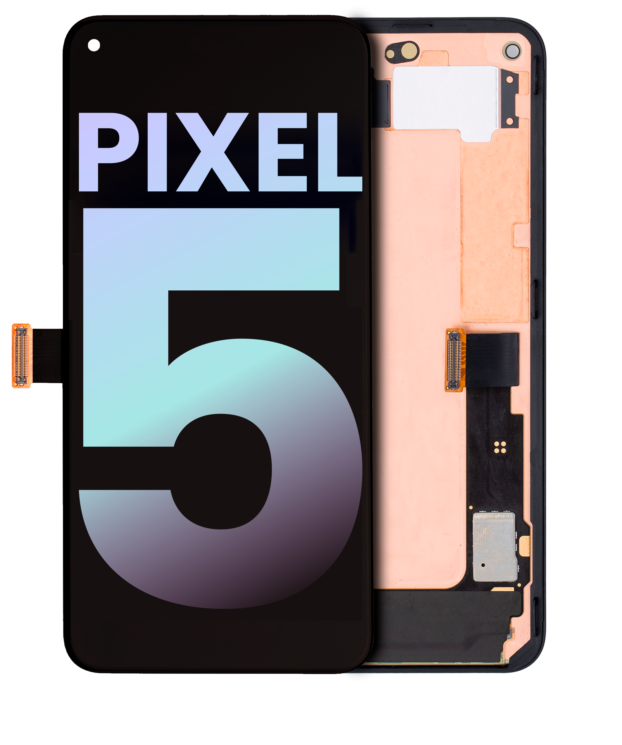OLED Display with Frame for Google Pixel 5 (Original OEM) (Just Black)