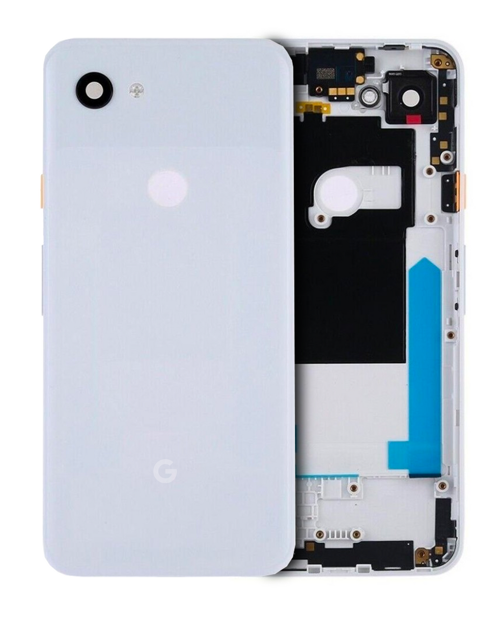 Back Cover for Google Pixel 3a (Original OEM) (Clearly White)