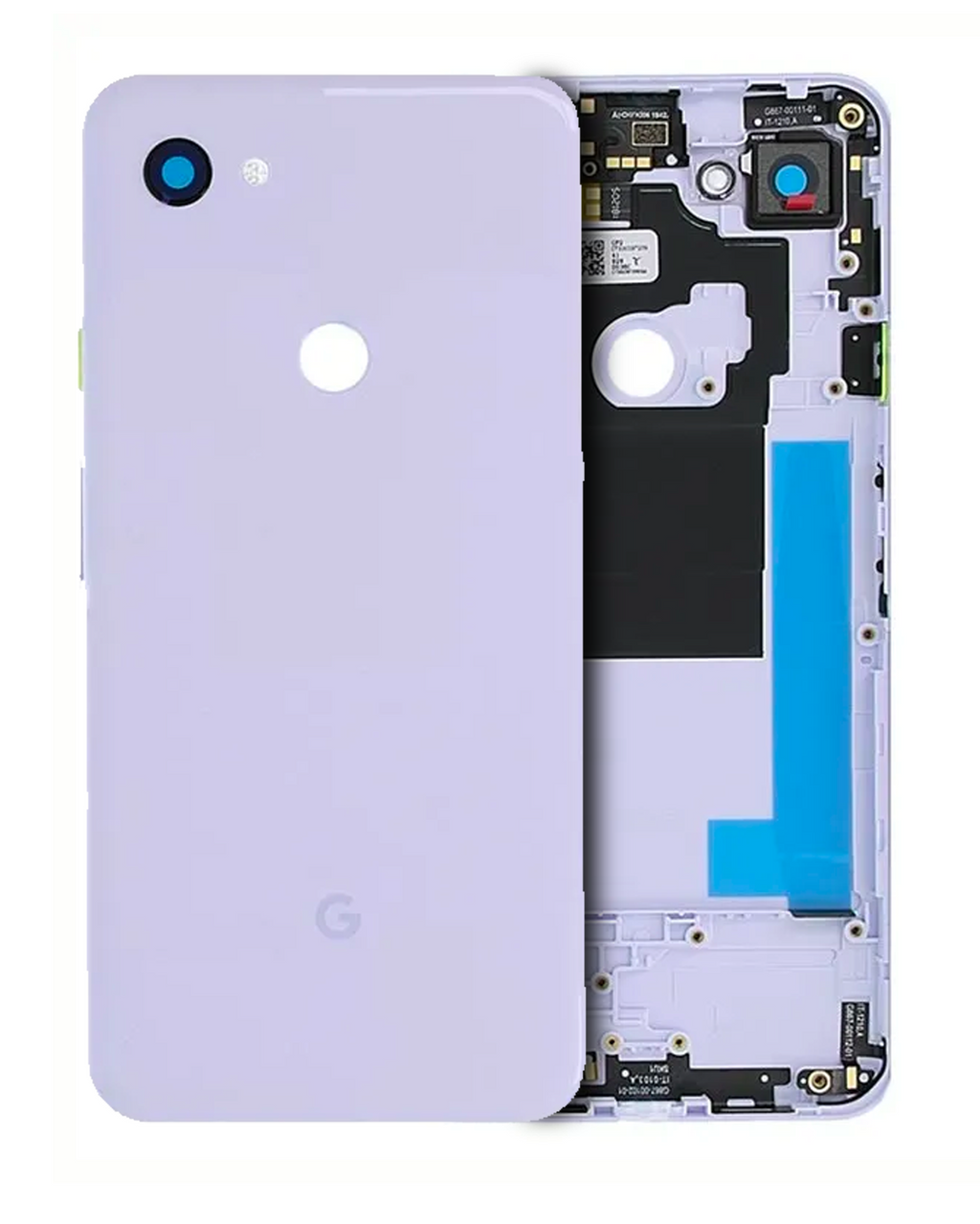 Backcover/Rahmen für Google Pixel 3a XL (OEM-Qualität) (Lila)