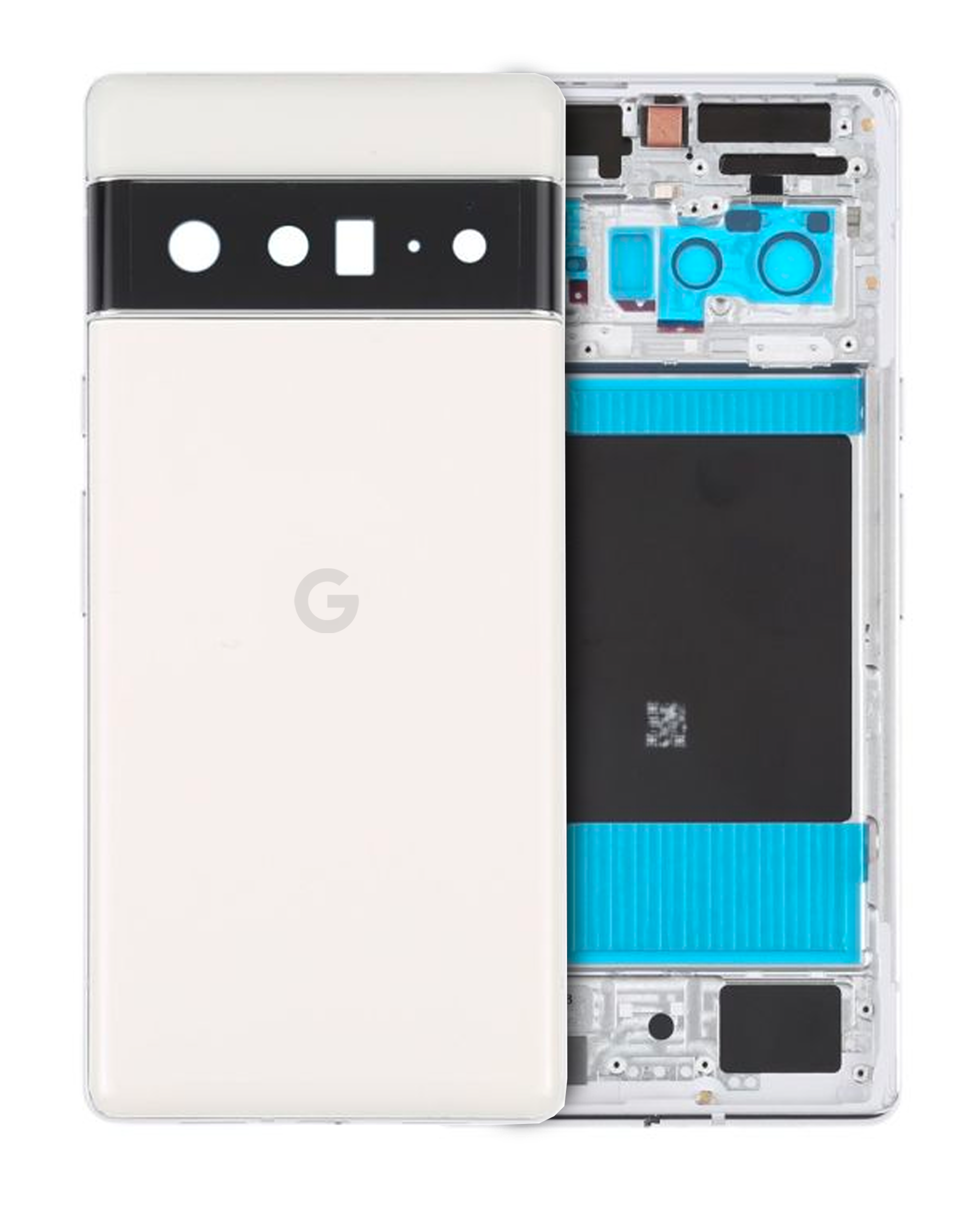Backcover/Rahmen für Google Pixel 6 Pro (Original OEM) (Cloudy White)