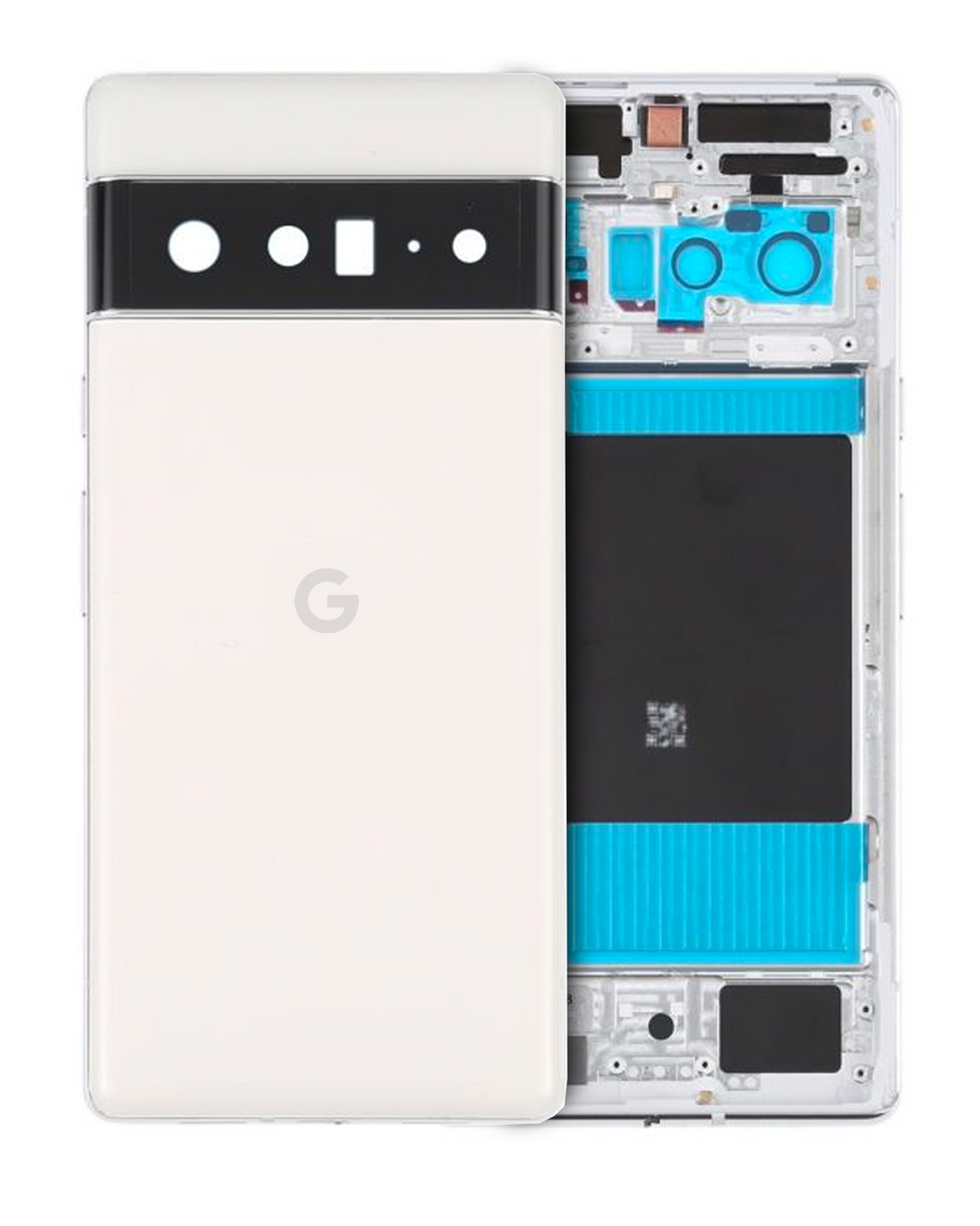 Back Cover/Frame for Google Pixel 6 Pro (Original OEM) (Cloudy White)