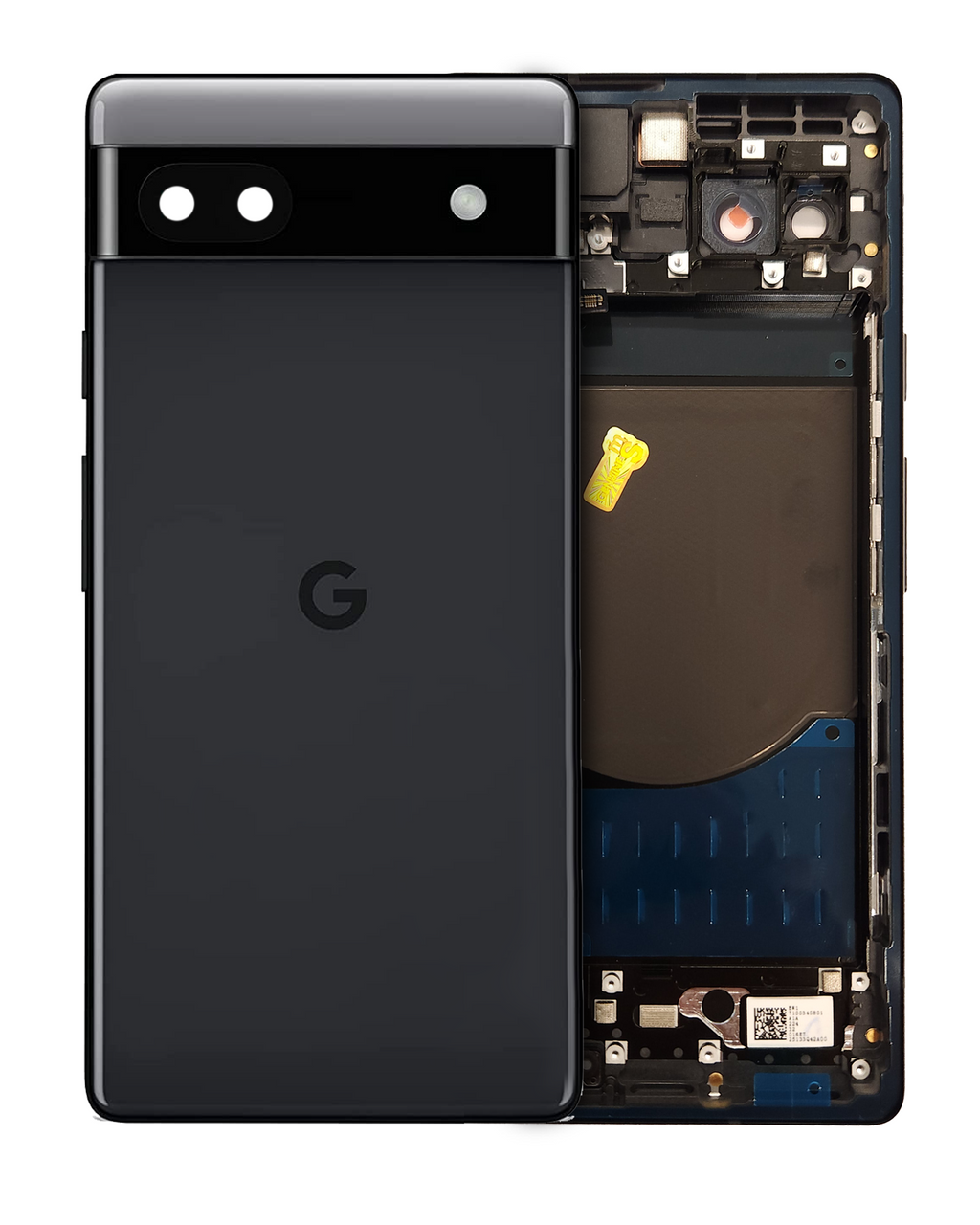 Original OEM Back Cover/Frame for Google Pixel 6a (Charcoal)