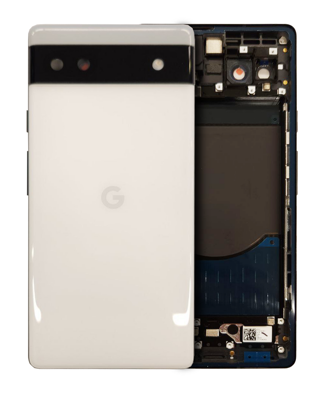 Original OEM Back Cover/Frame for Google Pixel 6a – Chalk