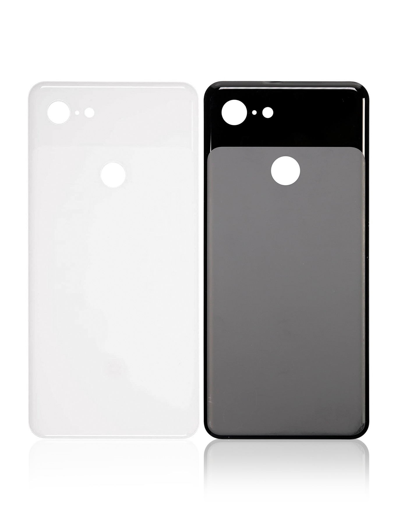 Backcover Glass für Google Pixel 3 (gebrauchter OEM-Ausbau: Grade New) (Weiß)