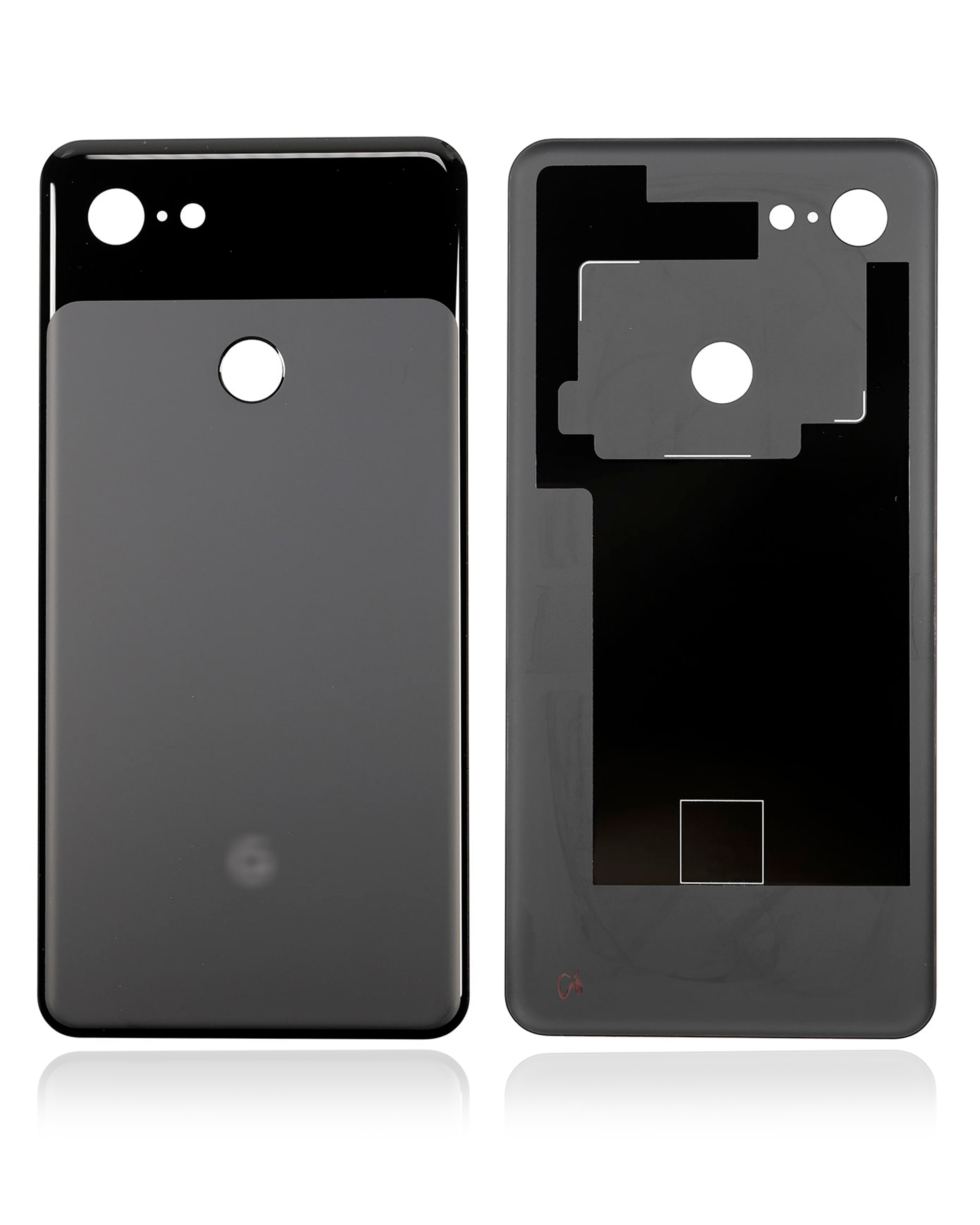 Backcover Glass für Google Pixel 3 XL (gebrauchter OEM-Ausbau: Grade New) (Schwarz)