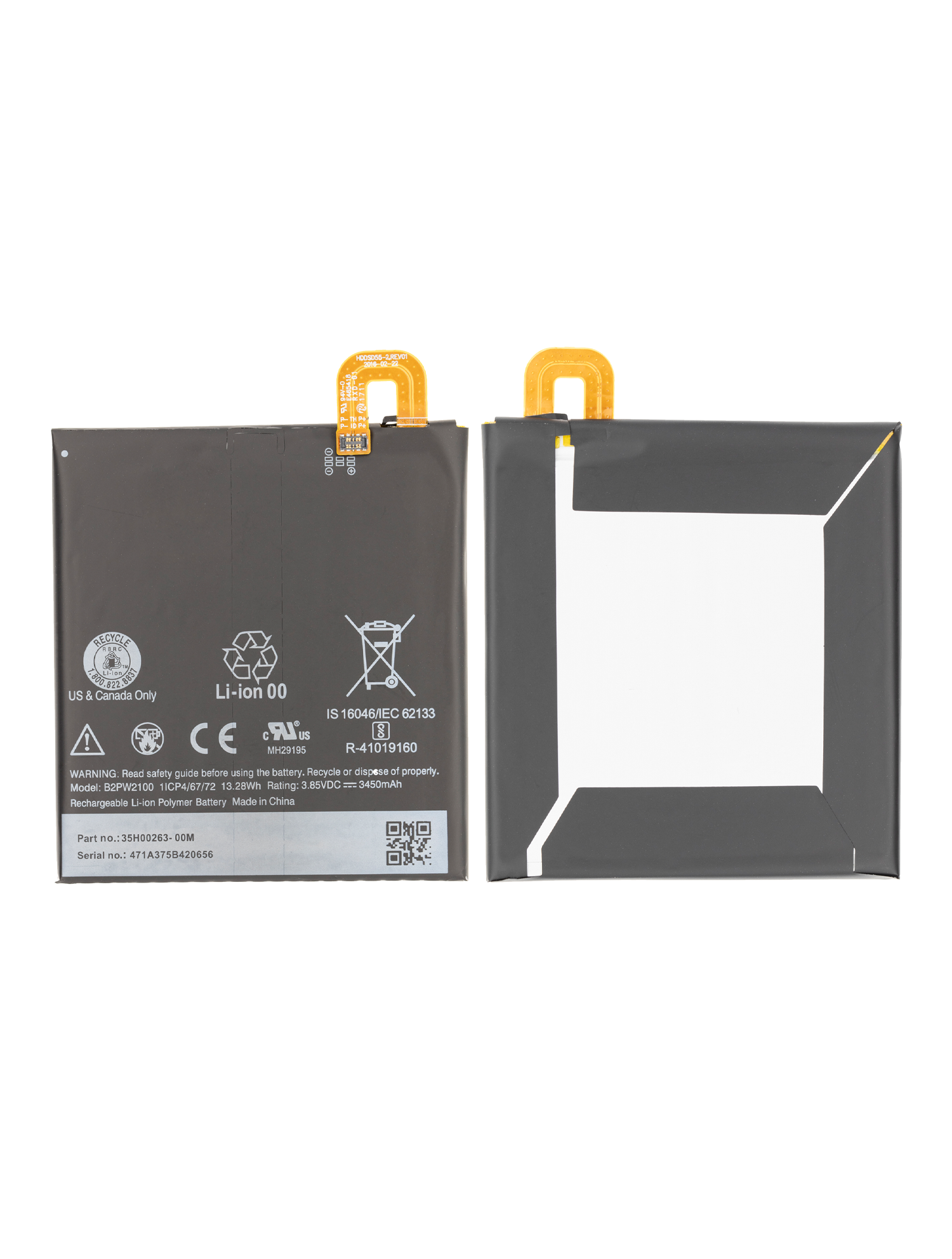 Replacement battery for Google Pixel XL (B2PW2100)