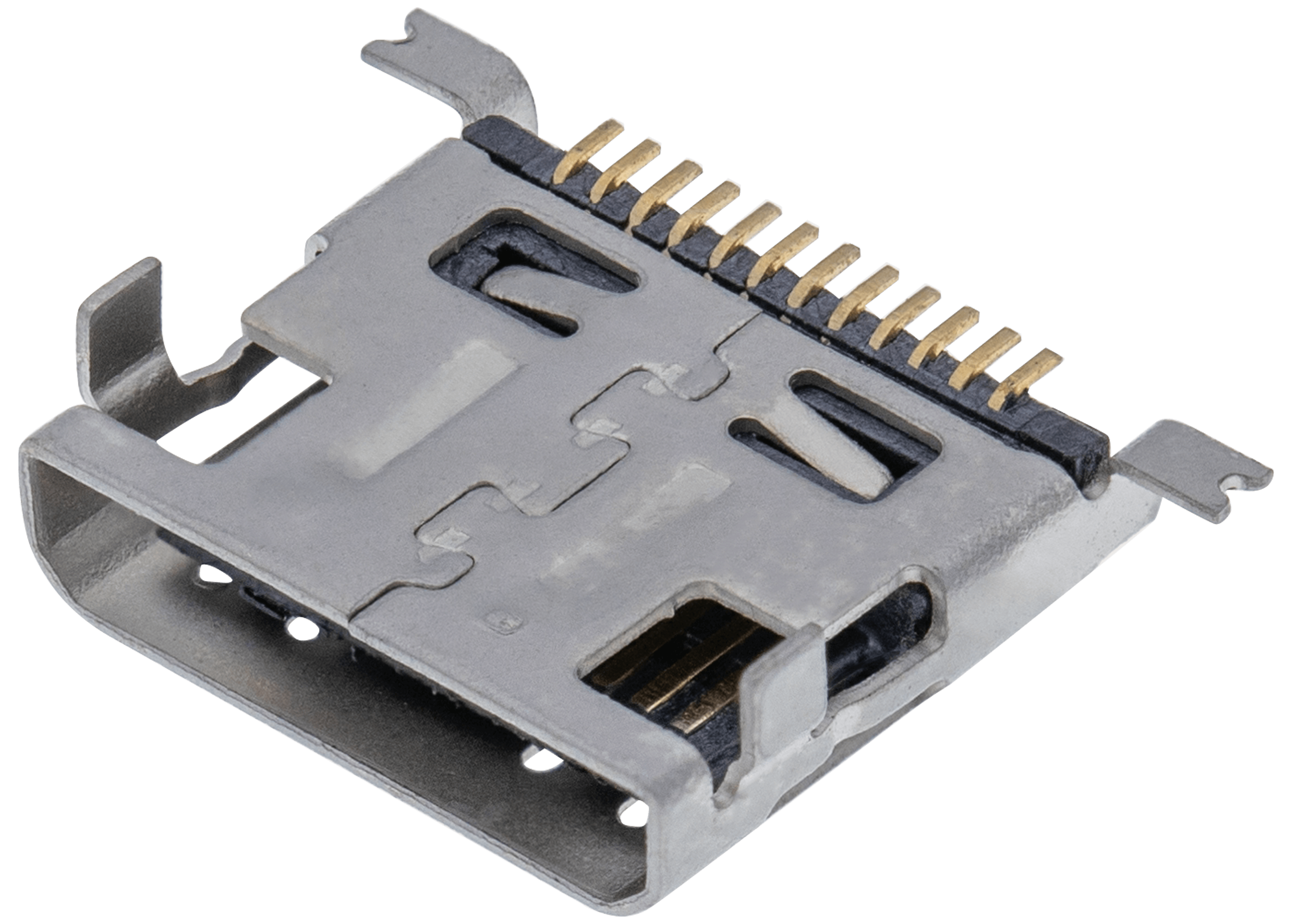 Ladebuchse soldering required - 12 Pin - Micro B - 4 Anchor Points (C229)