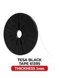 Double-Sided Acrylic Adhesive Tape Black 1 mm x 25 m (Tesa Model #61395)