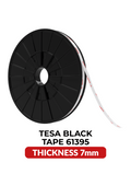 Doppelseitiges Acryl-Klebeband Schwarz (7 mm x 25 m, Tesa Modell #61395)