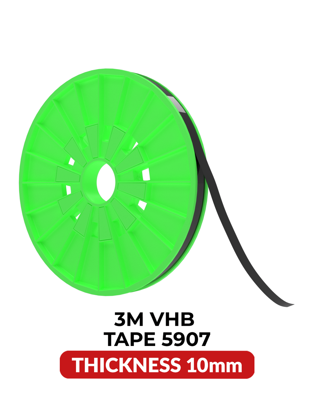 Doppelseitiges Acryl-Klebeband (10 mm x 25 m) - 3M VHB 5907