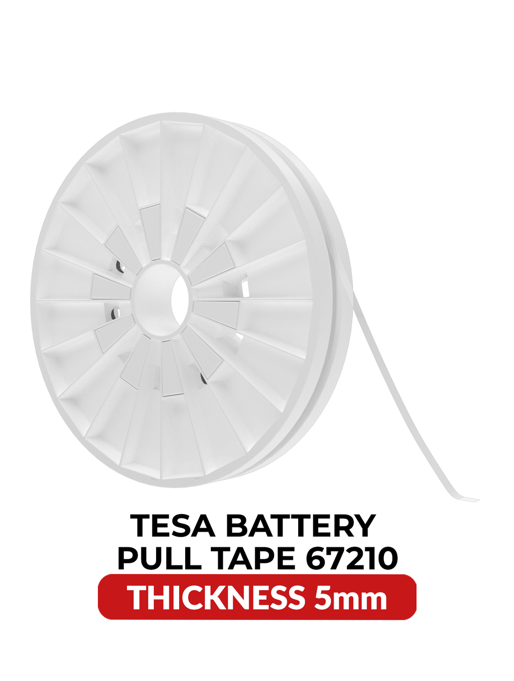 Tesa Bond & Detach Tape (Battery Adhesive Tape) 5 mm x 25 m, Model #67210