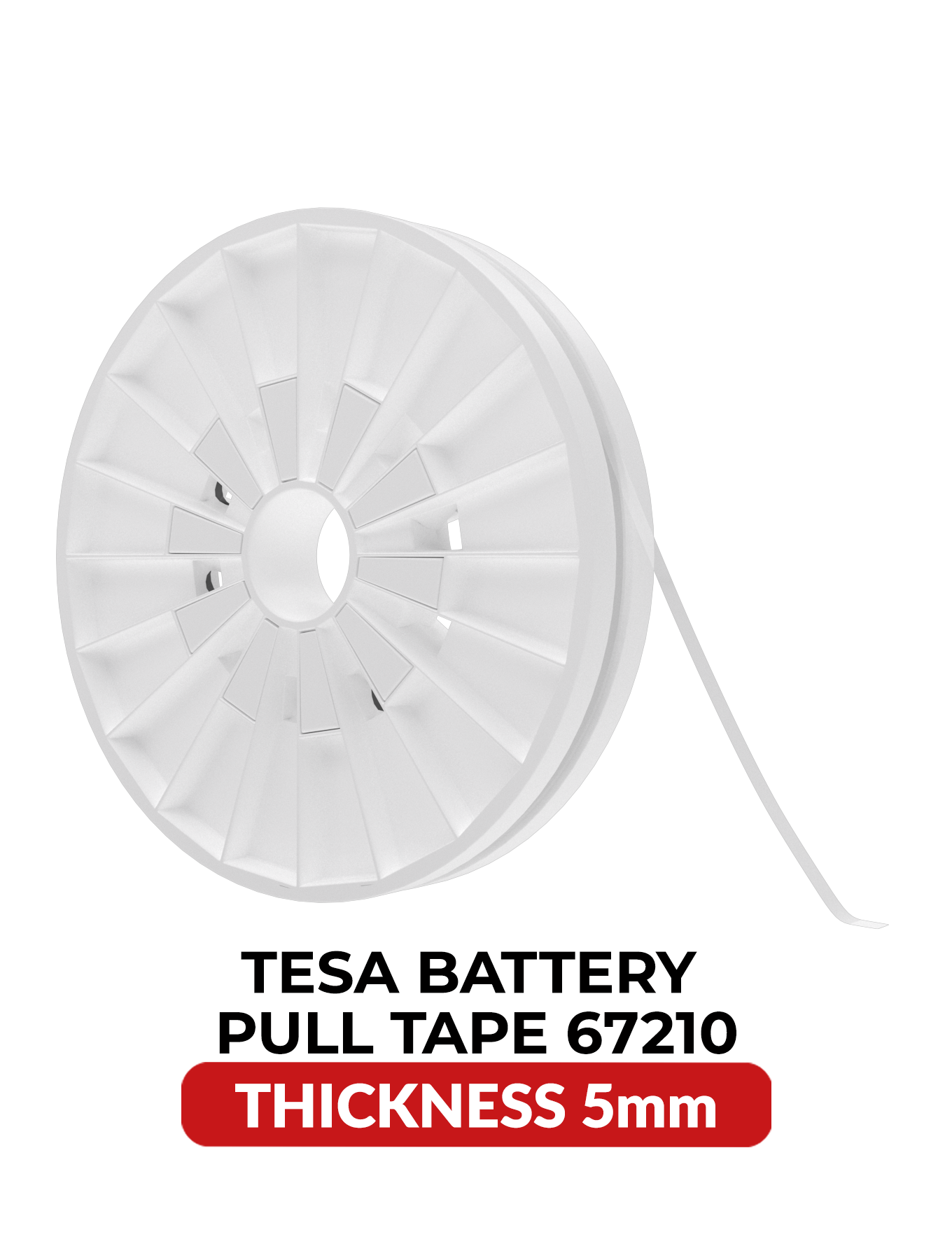 Tesa Bond & Detach Tape (Battery Adhesive Tape) 5 mm x 25 m, Model #67210