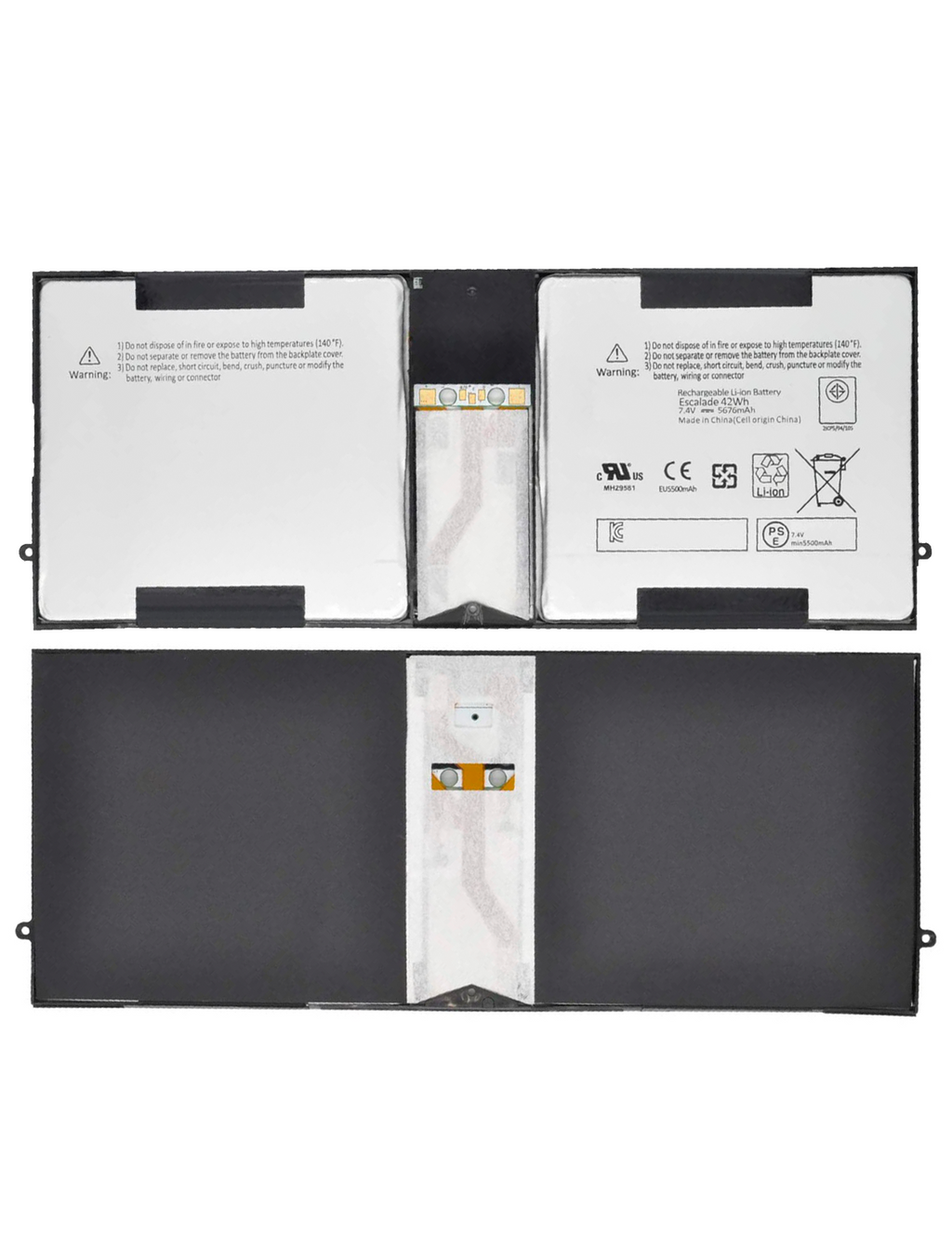 Replacement battery for Microsoft Surface Pro (1514)