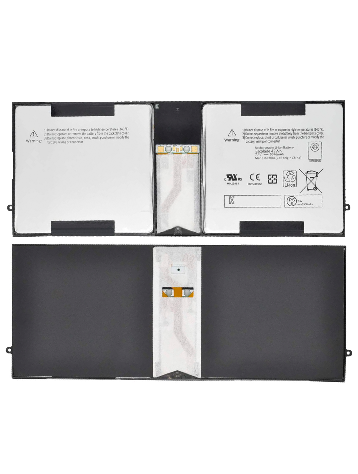 Replacement battery for Microsoft Surface Pro (1514)