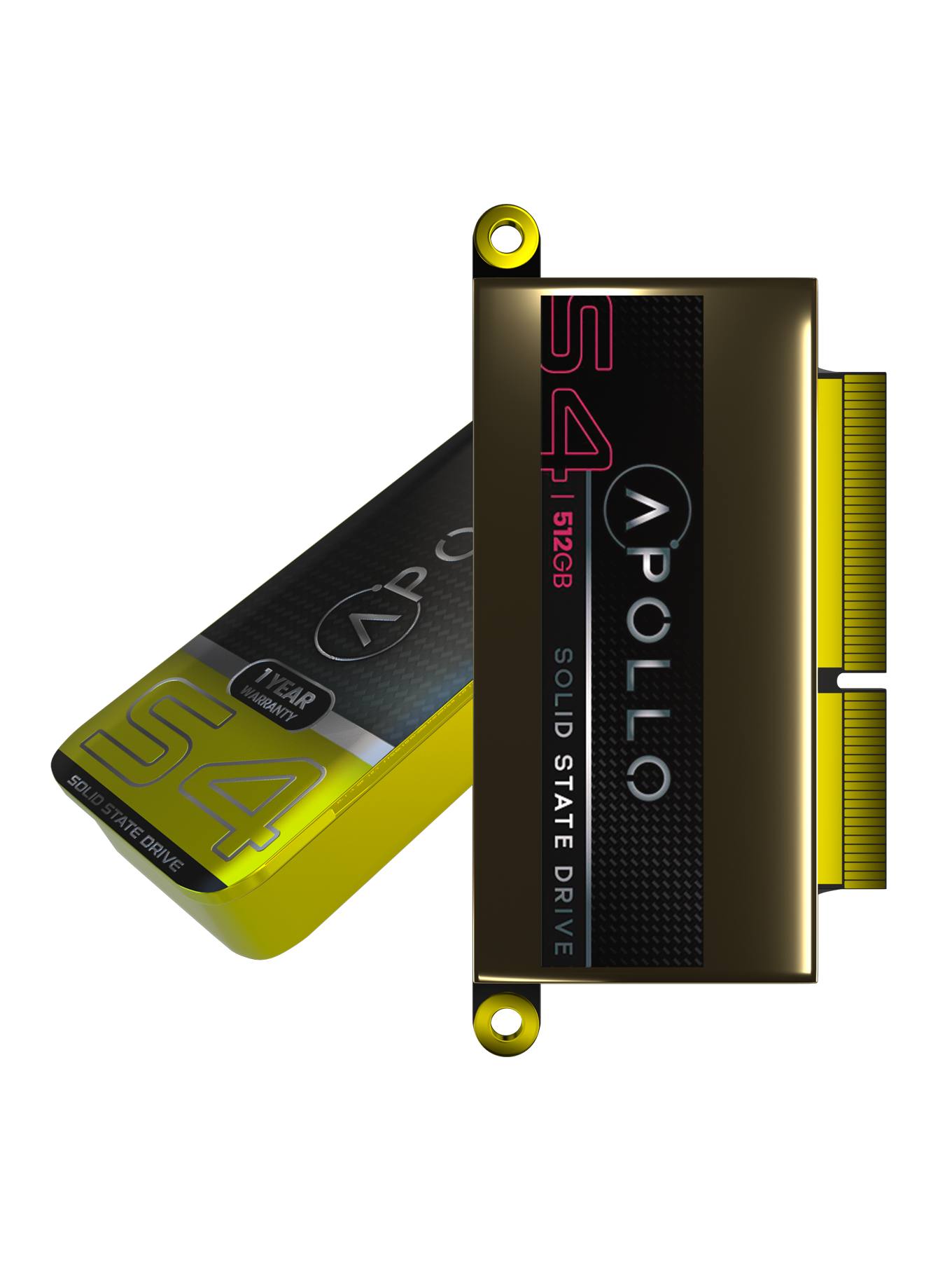 Apollo S4 512GB Mac SSD (NVMe PCIe Gen3x4) für MacBook Pro 13" A1708 (2016-2017)
