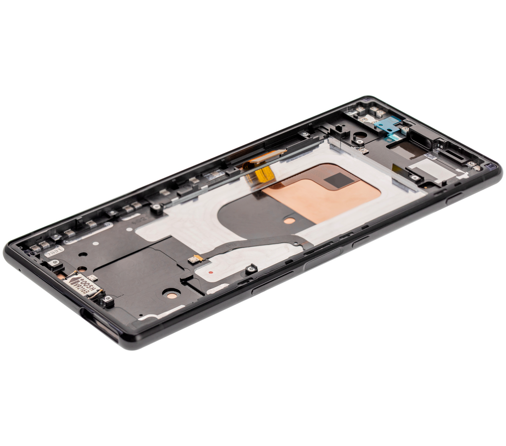 LCD-Display mit Rahmen für Sony Xperia 1 (Refurbished) (Schwarz)