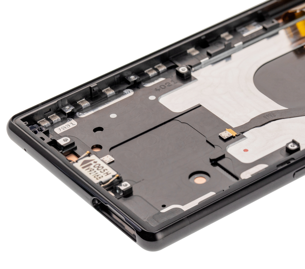 LCD-Display mit Rahmen für Sony Xperia 1 (Refurbished) (Schwarz)