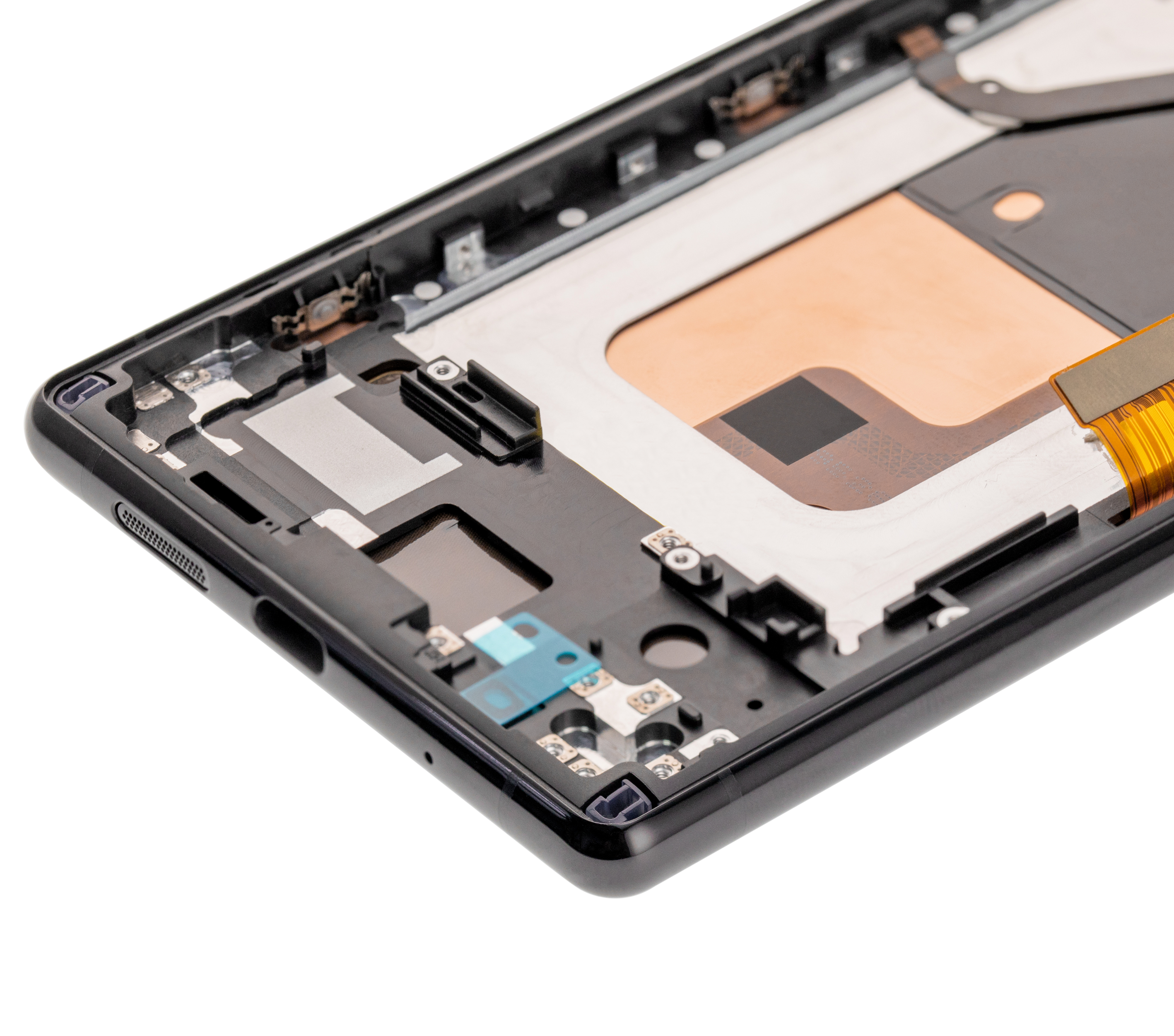 LCD-Display mit Rahmen für Sony Xperia 1 (Refurbished) (Schwarz)
